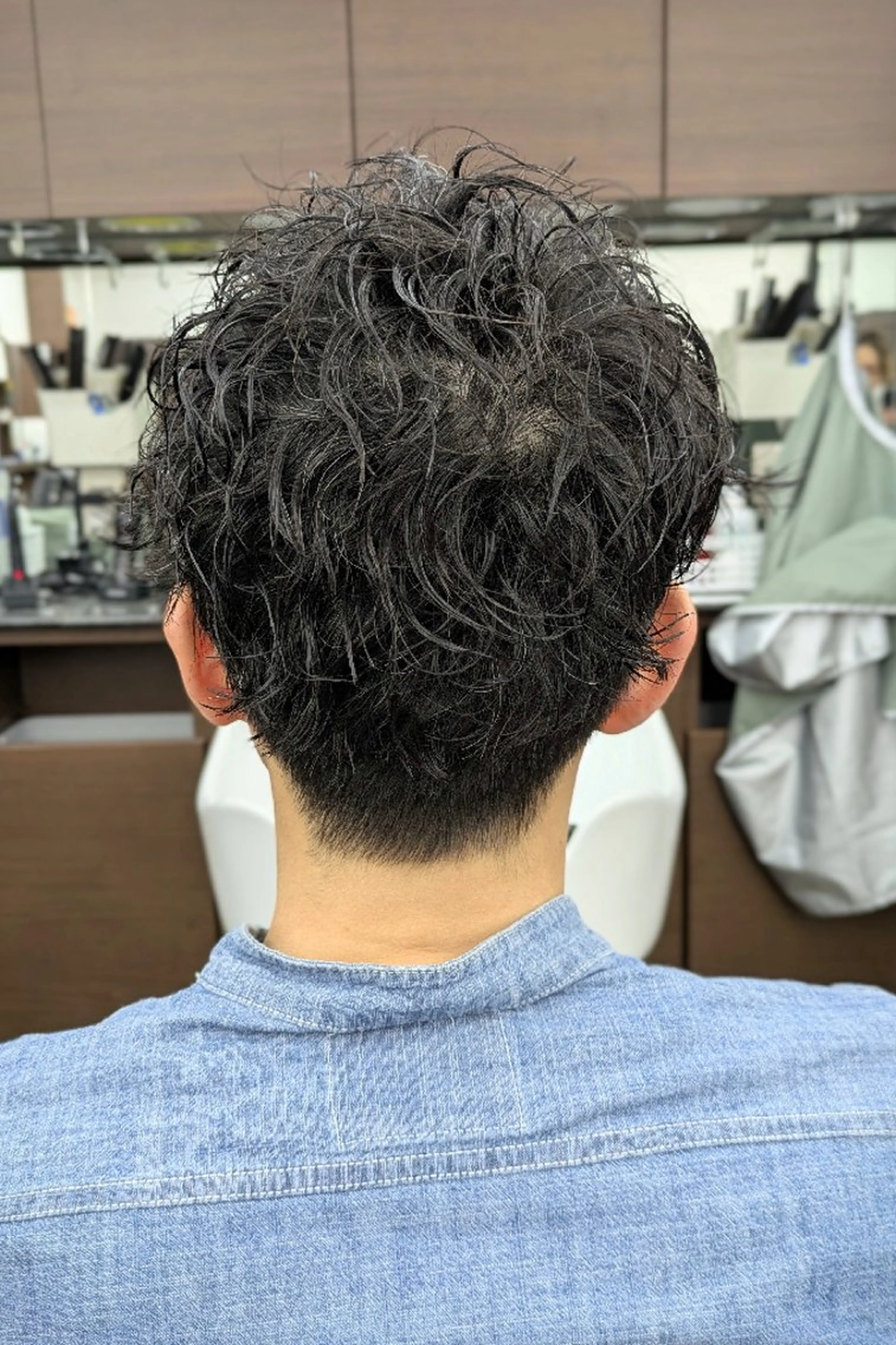 ショート パーマ 理容プラージュ燕三条 福井のヘアスタイル
