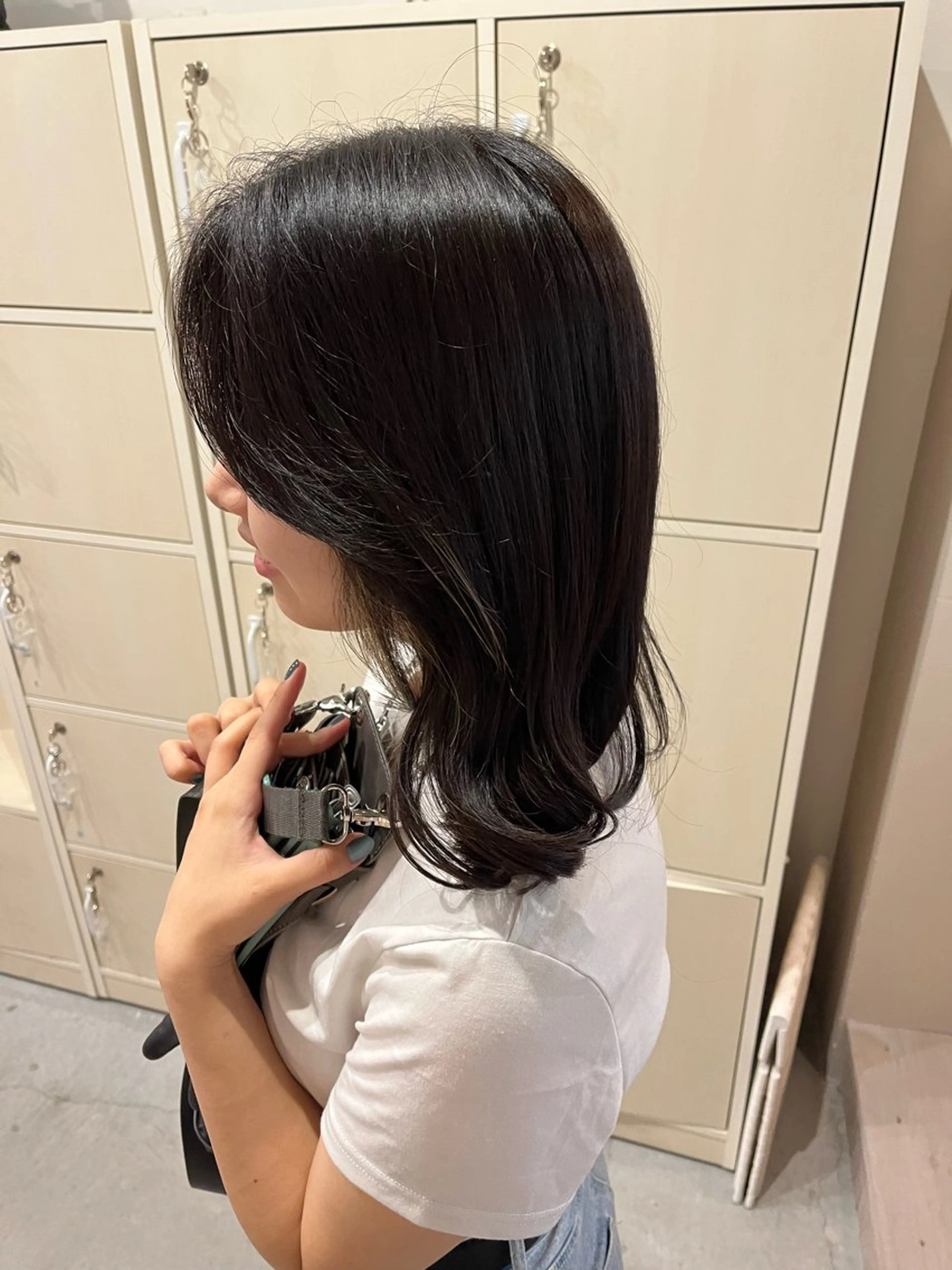 セミロング わだ なつきのヘアスタイル