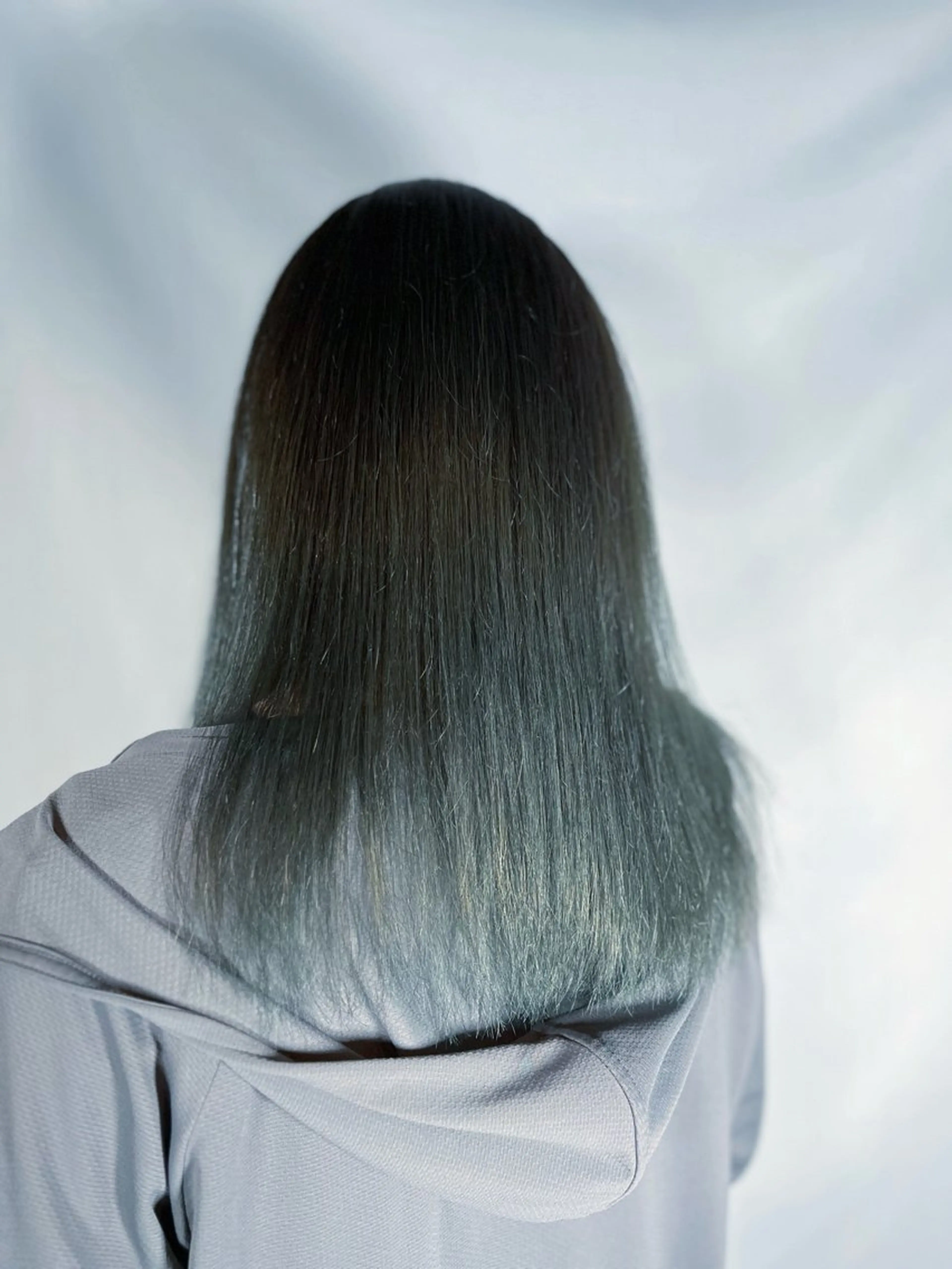 カラー 透明感カラー ダブルカラー ミント ミントグリーン ヘアカラー V系ウルフ/ホワイト ブリーチ/🐺Rinのヘアスタイル