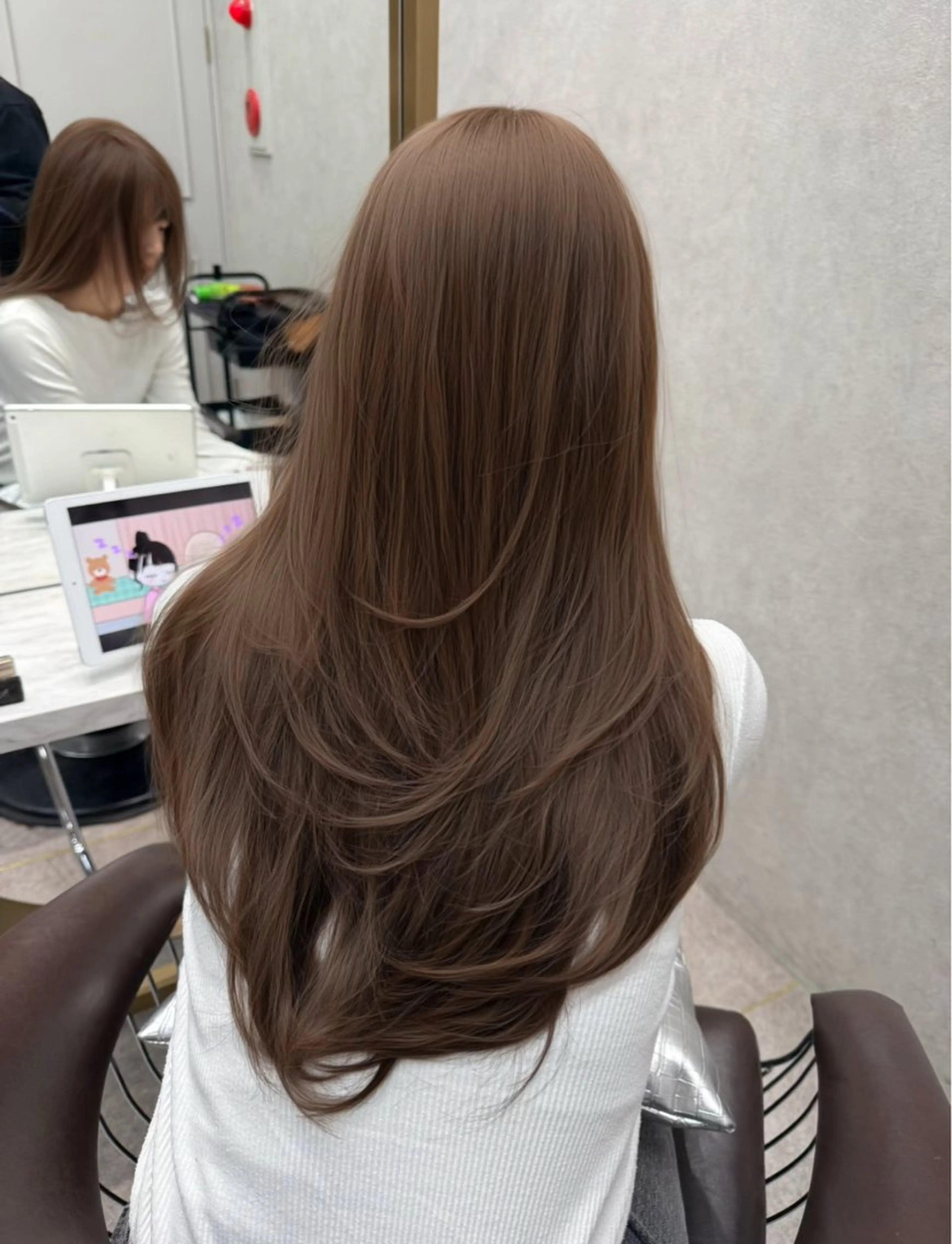ロング カラー カット ヘアカラー トリートメント レイヤーダブルカラー KYONのヘアスタイル