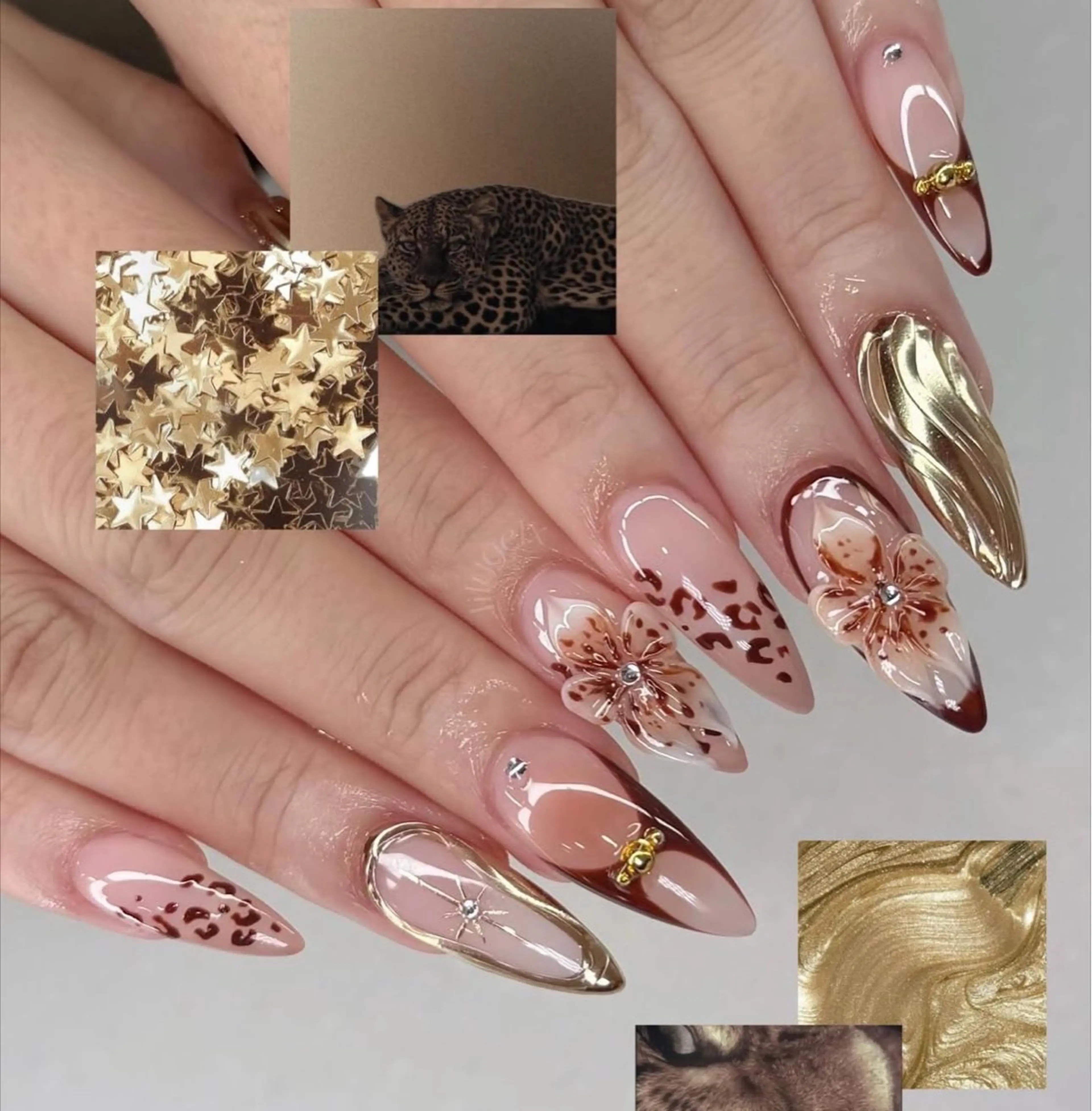 ネイル オーロラネイル フレンチネイル グラデーション ハロウィン 氷ネイル・うるうるネイル ハンドネイル H.baby Nail Salonのネイルデザイン