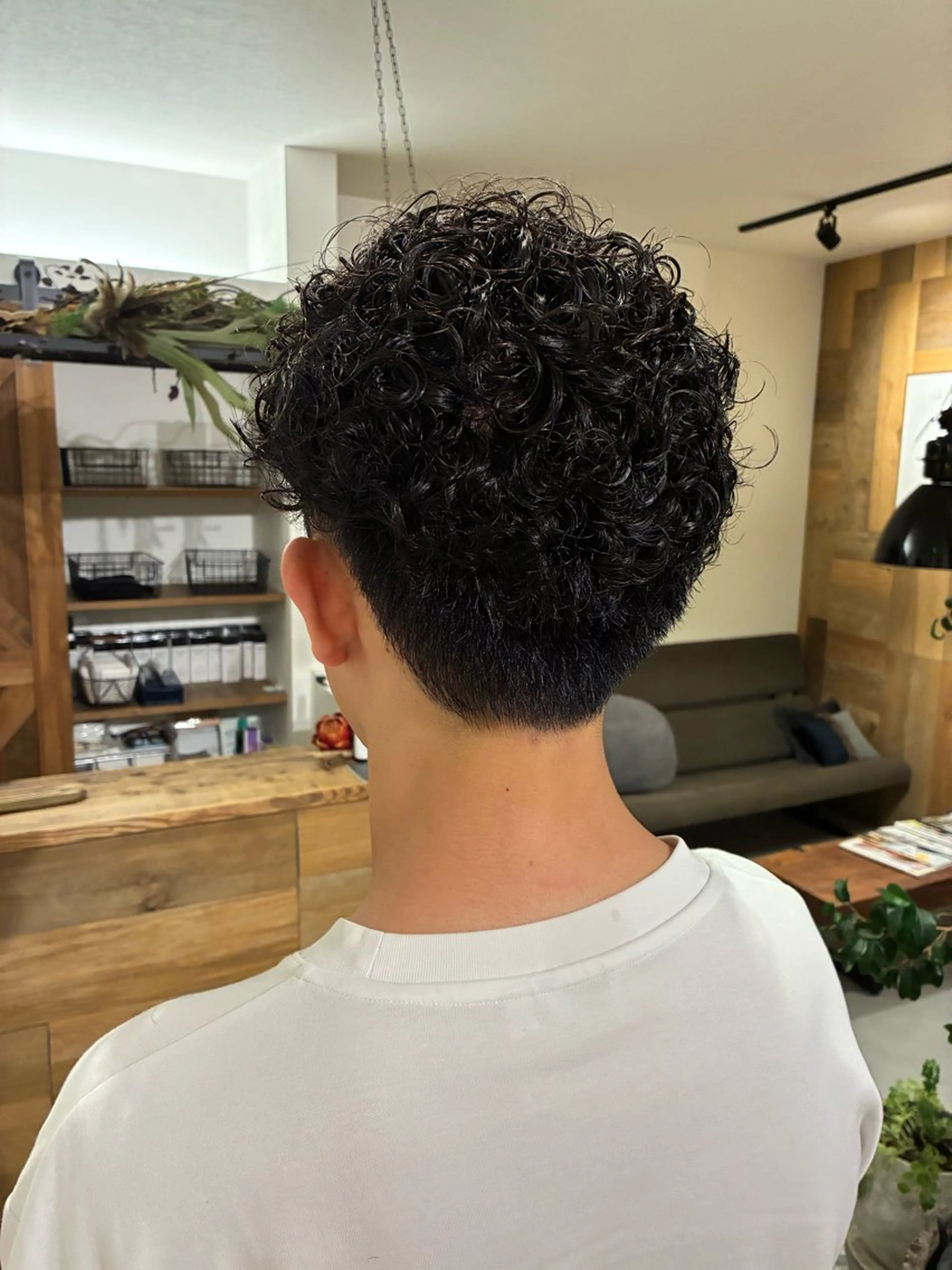 パーマ メンズ カット パーマ 清水 美香のヘアスタイル