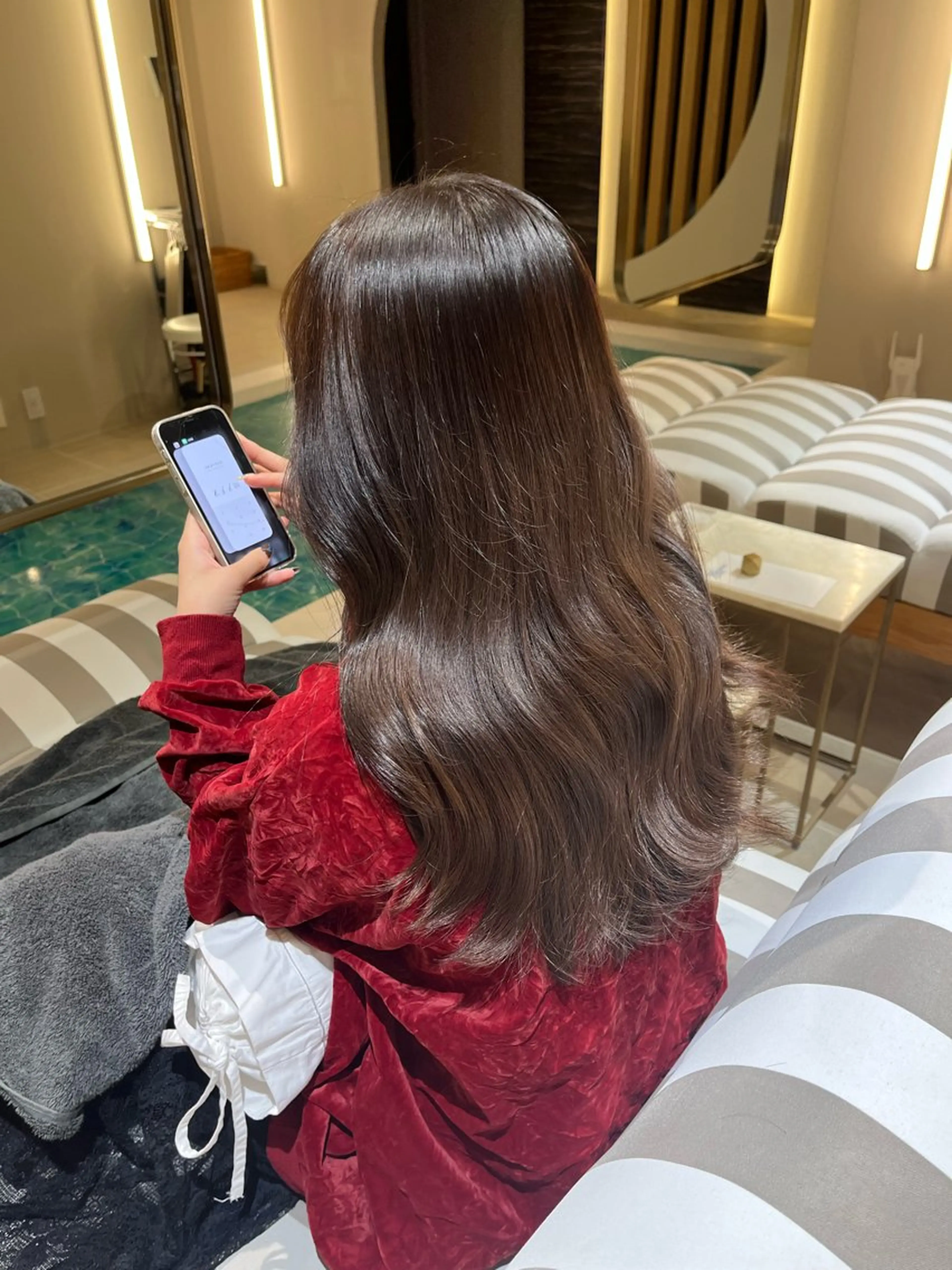 ロング カラー ヘアカラー トリートメント SPUR ふうのヘアスタイル