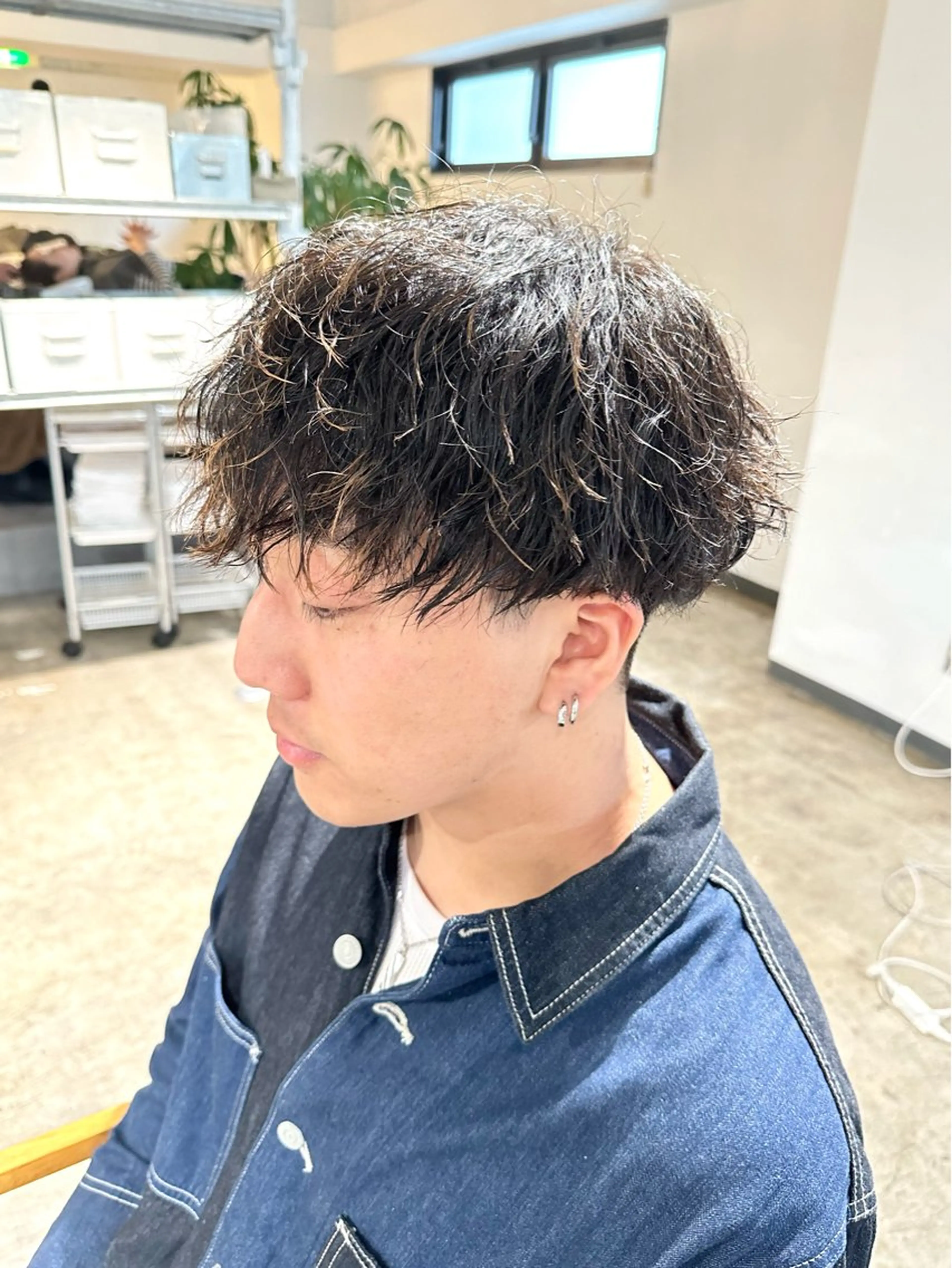 メンズ マッシュ メンズパーマ 波巻きパーマ カット パーマ トリートメント 骨格補正施術/メンズ 専門美容師/YUYAのヘアスタイル