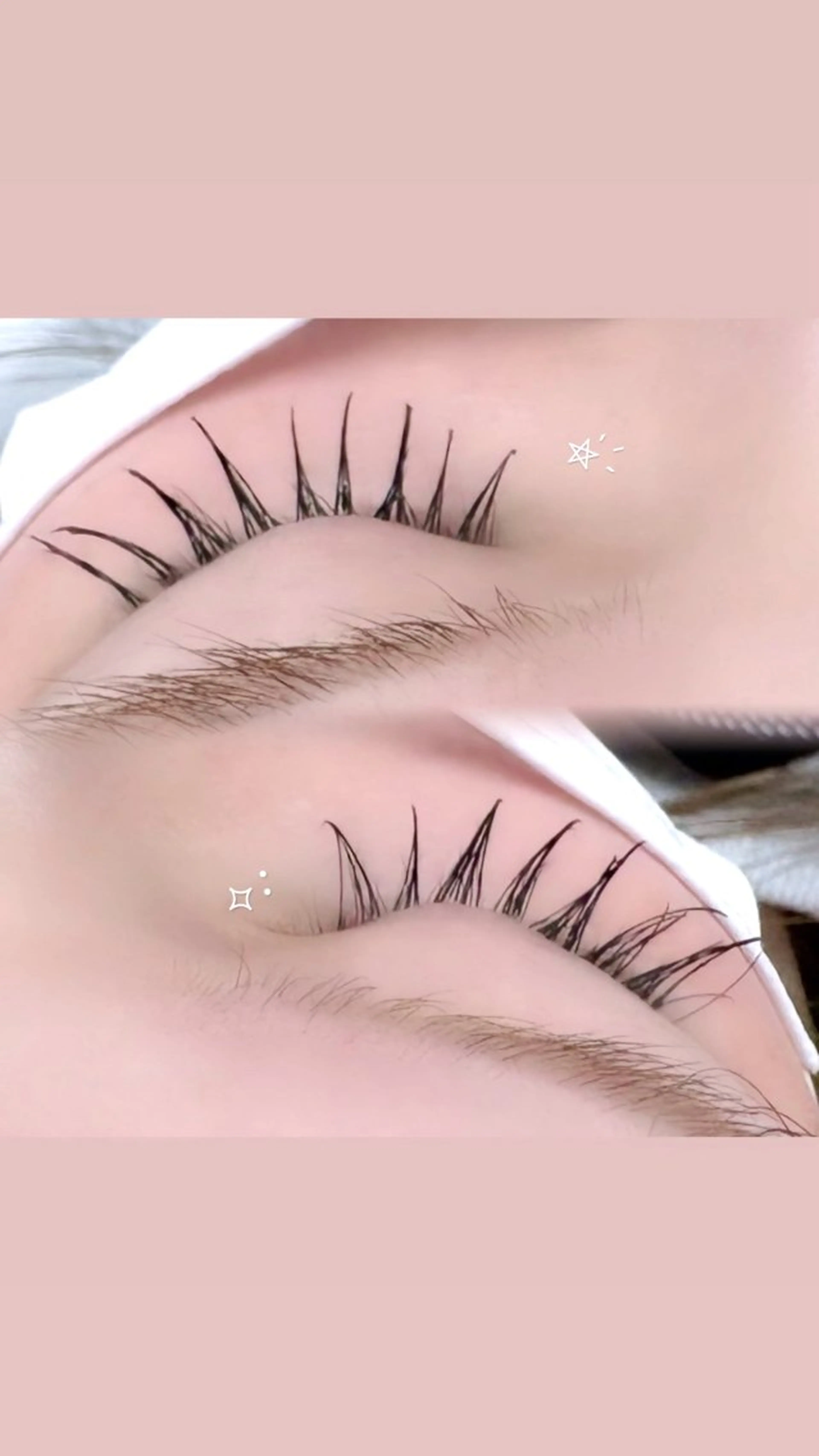 マツエク・マツパ 束感まつ毛 B☆STAR 陽菜のマツエク・マツパデザイン