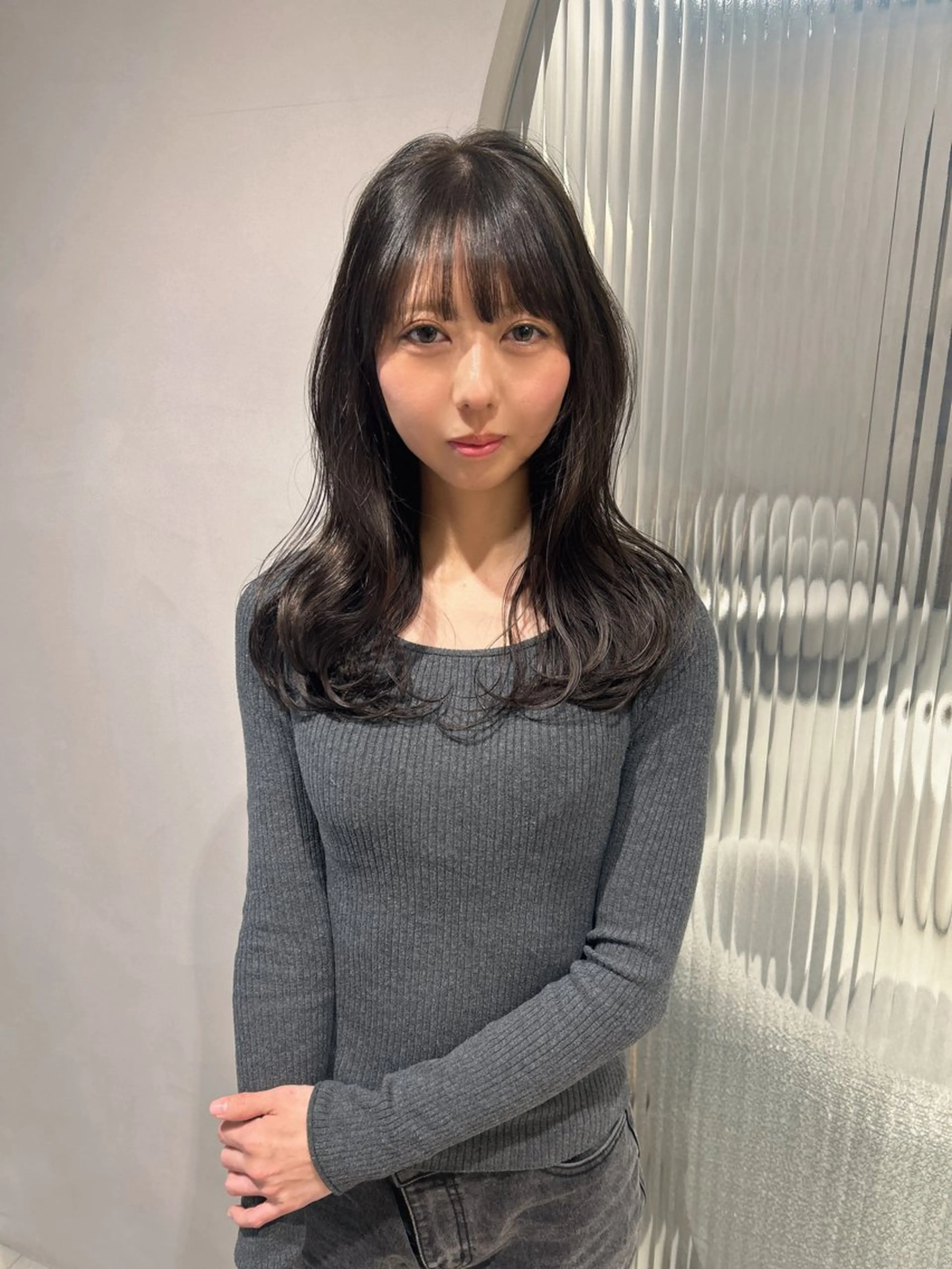 セミロング カラー 【透明感カラー】 harunaのヘアスタイル