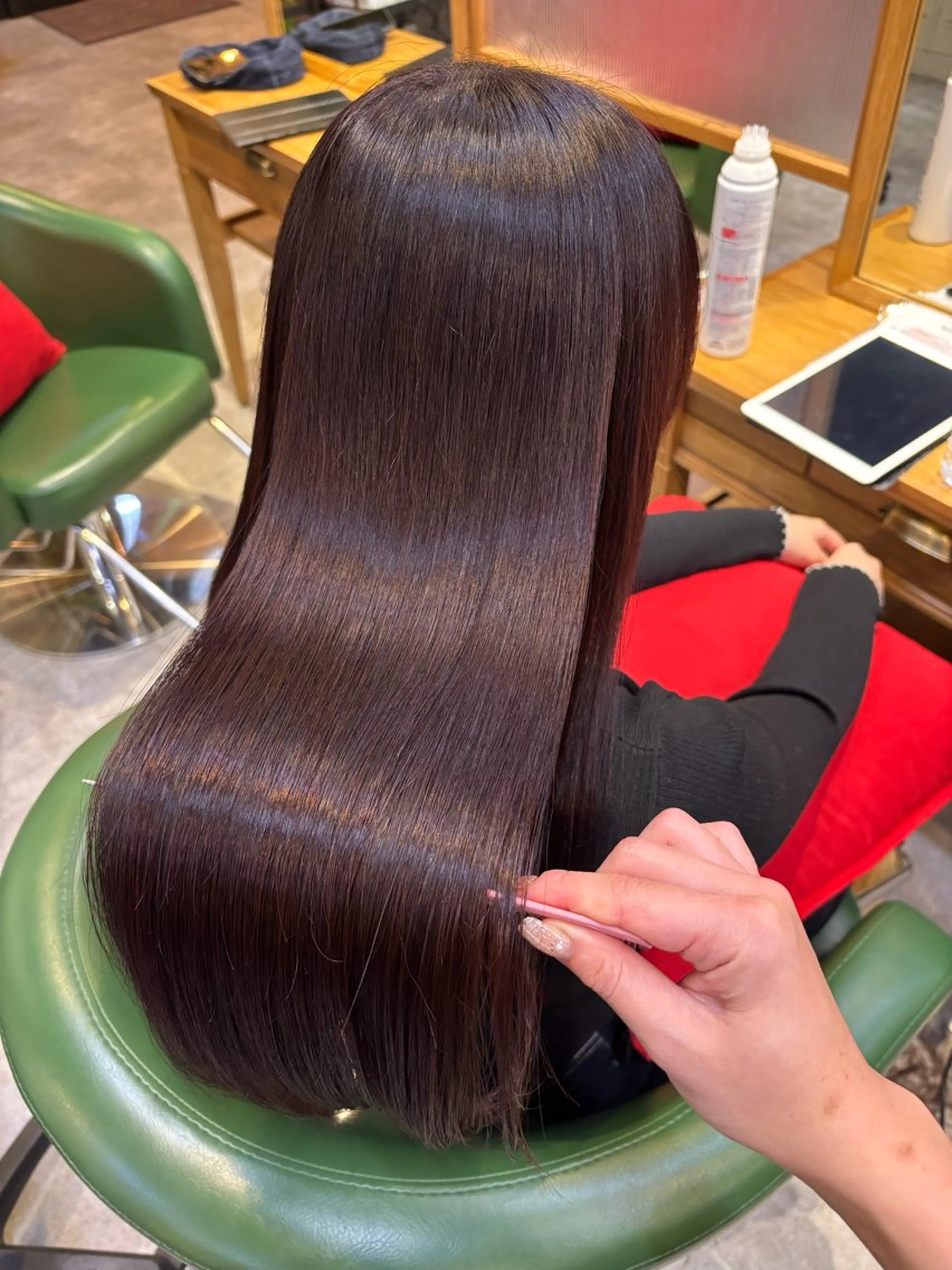 ロング カット ヘアカラー トリートメント 【縮毛矯正特化】 kyokaのヘアスタイル