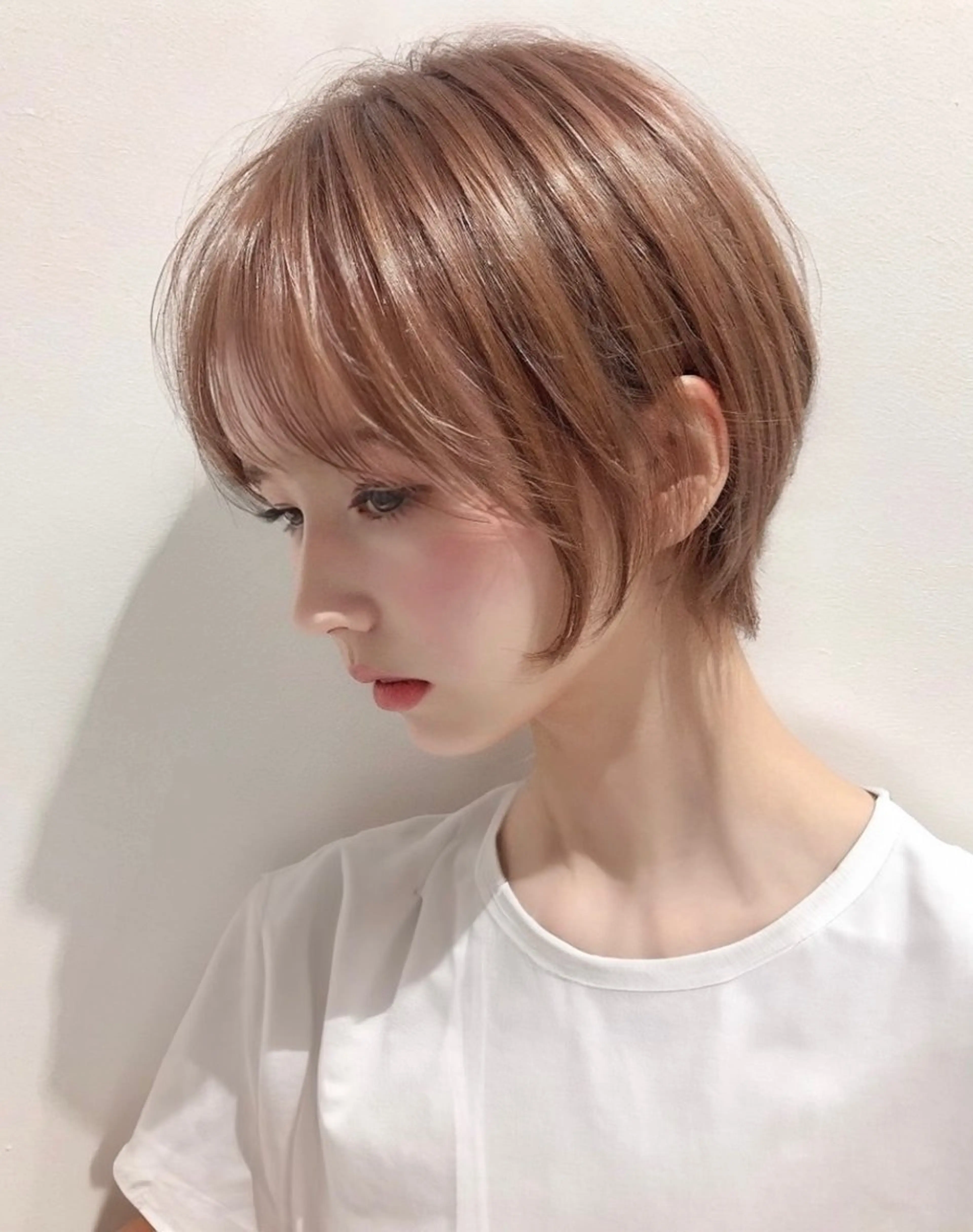 ショート カラー ショートボブ ブリーチ ケアブリーチ 透明感カラー グレージュ カット ヘアカラー トリートメント AnFye for prco所属・AnFye forprcoのヘアスタイル