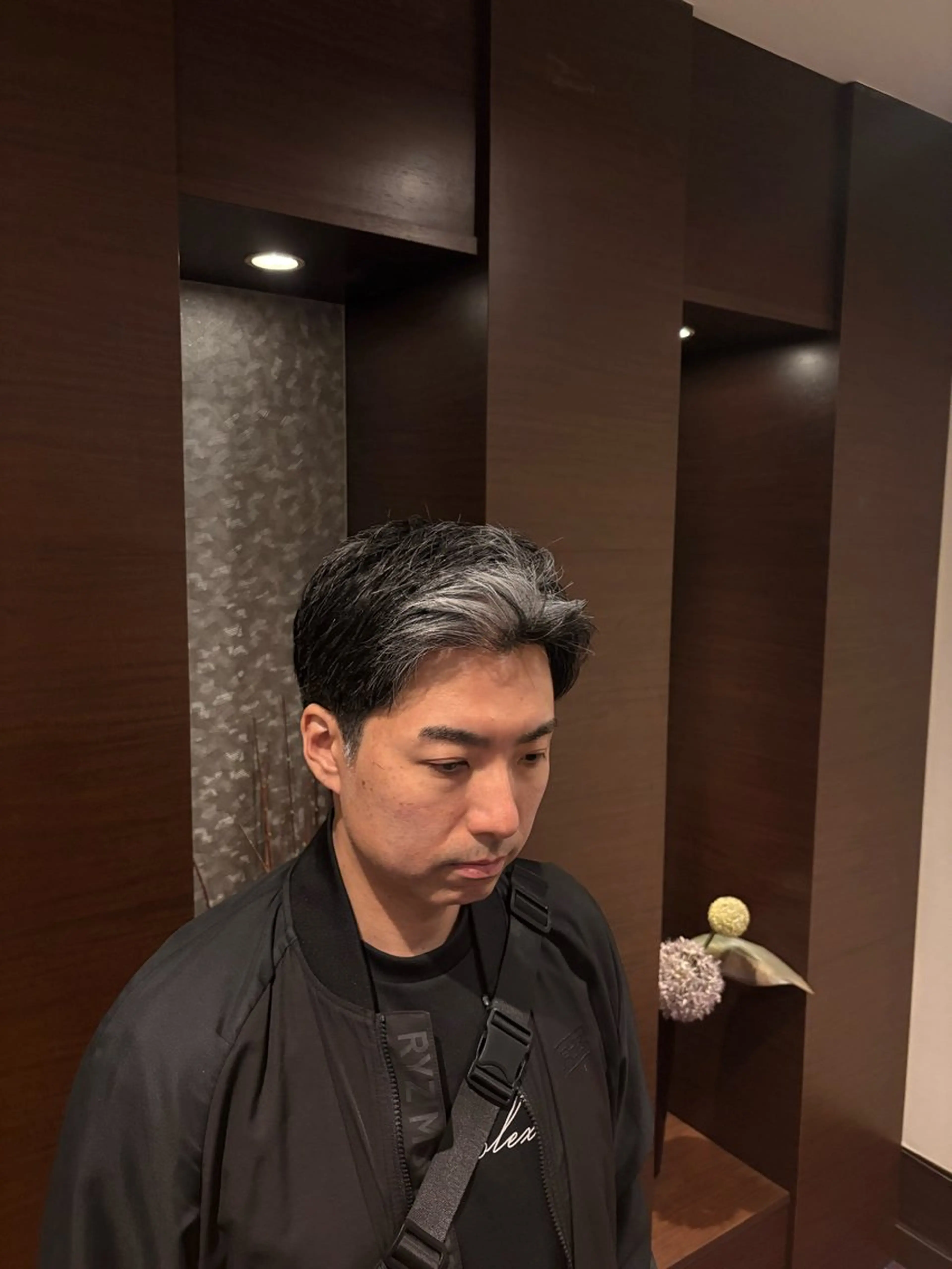 ミディアム メンズ 藤原 航のヘアスタイル