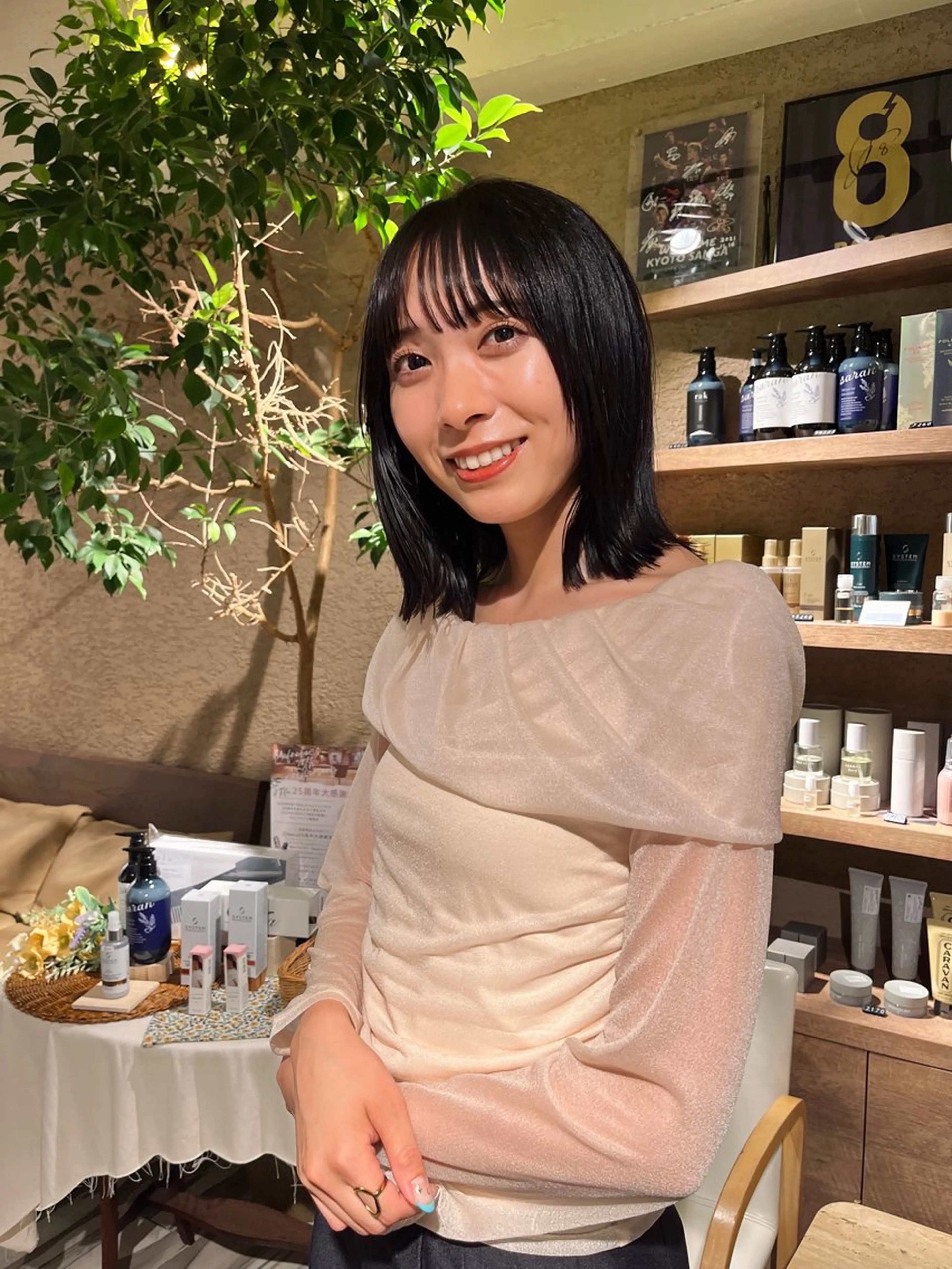 ミディアム カット トリートメント Befine🫧岡田 万侑のヘアスタイル