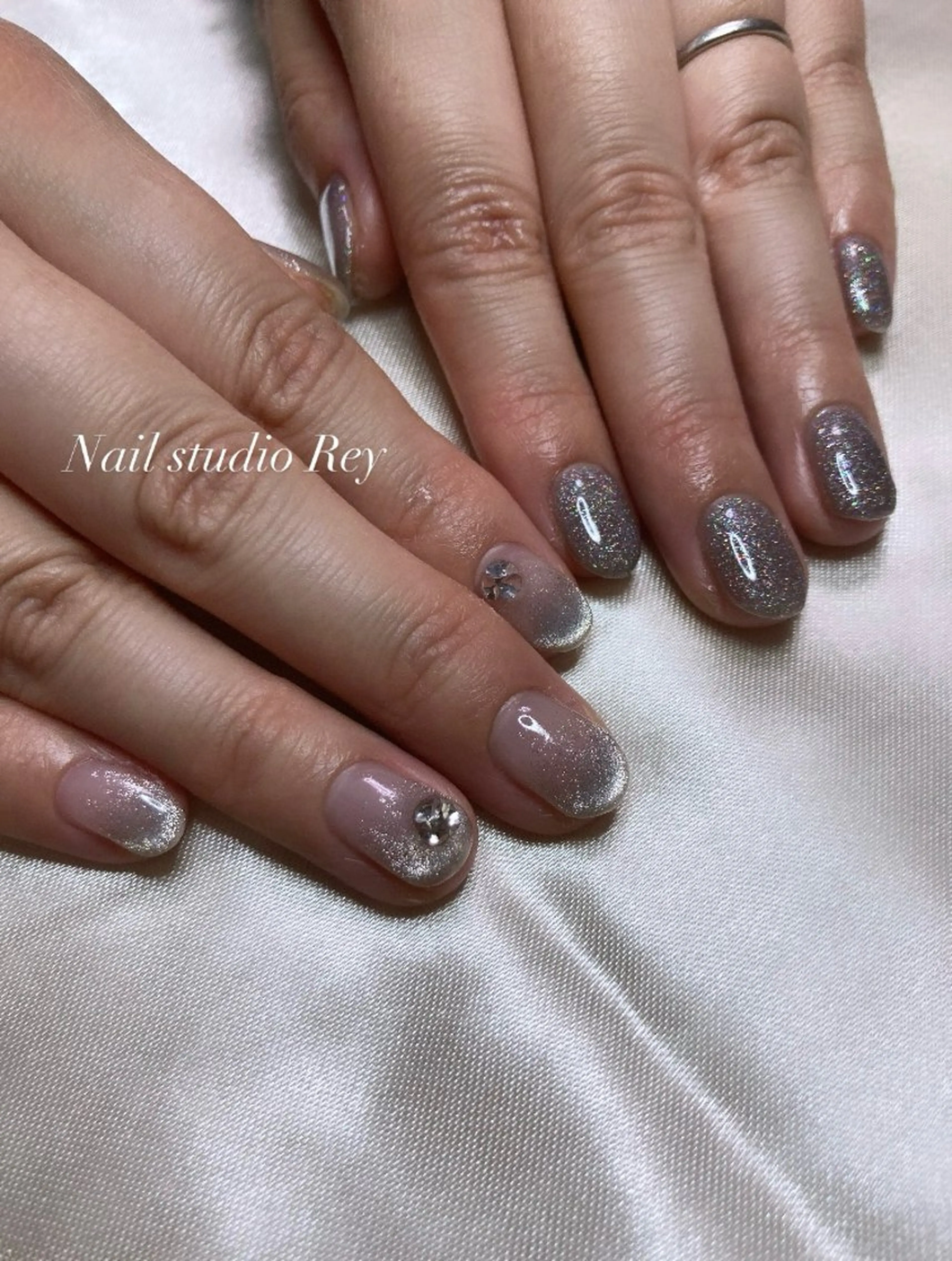 ネイル フラッシュネイル マグネットネイル ecrin (エクラン)のネイルデザイン