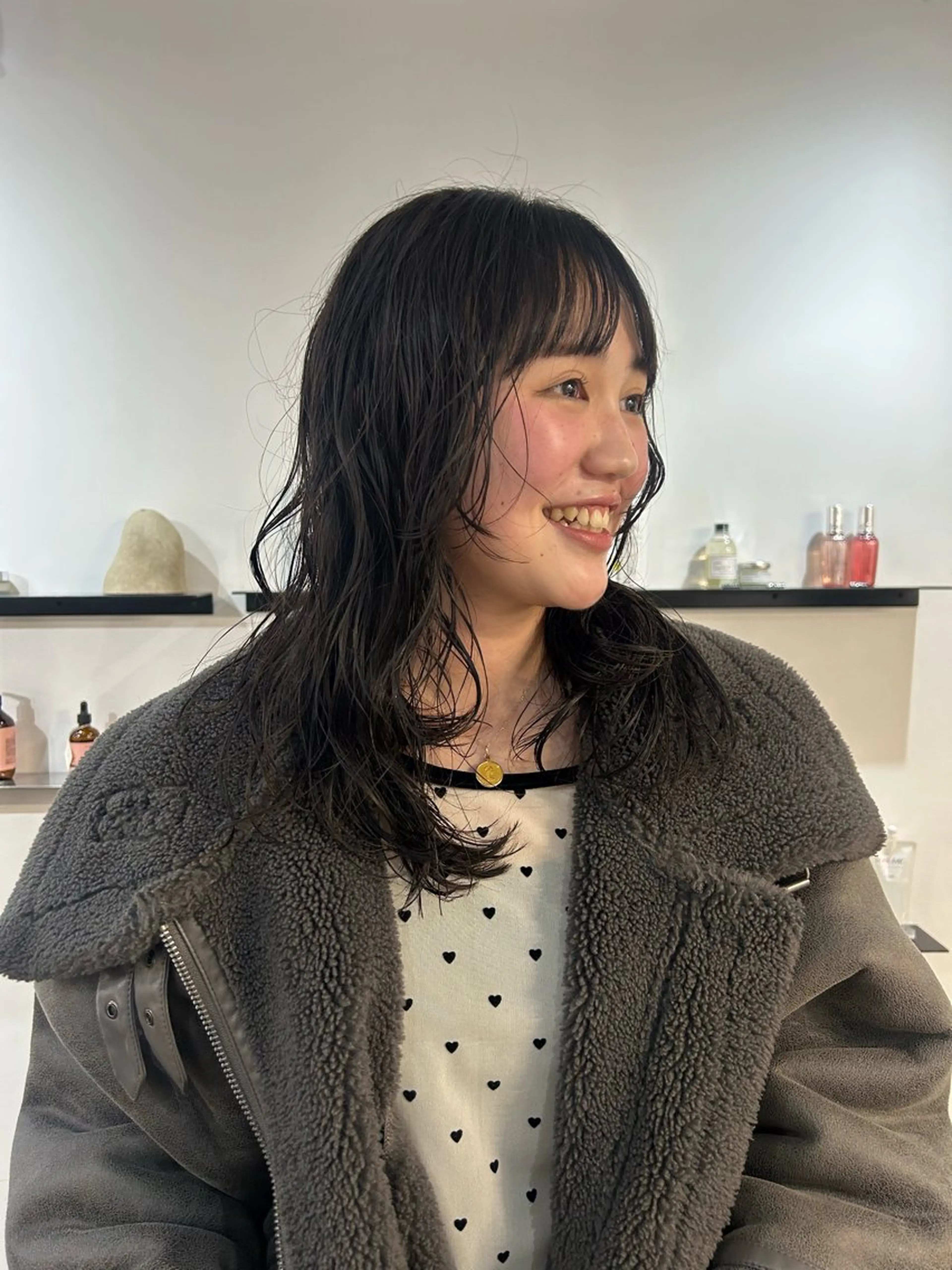 ミディアム パーマ カット パーマ トリートメント [Eurica] muaのヘアスタイル