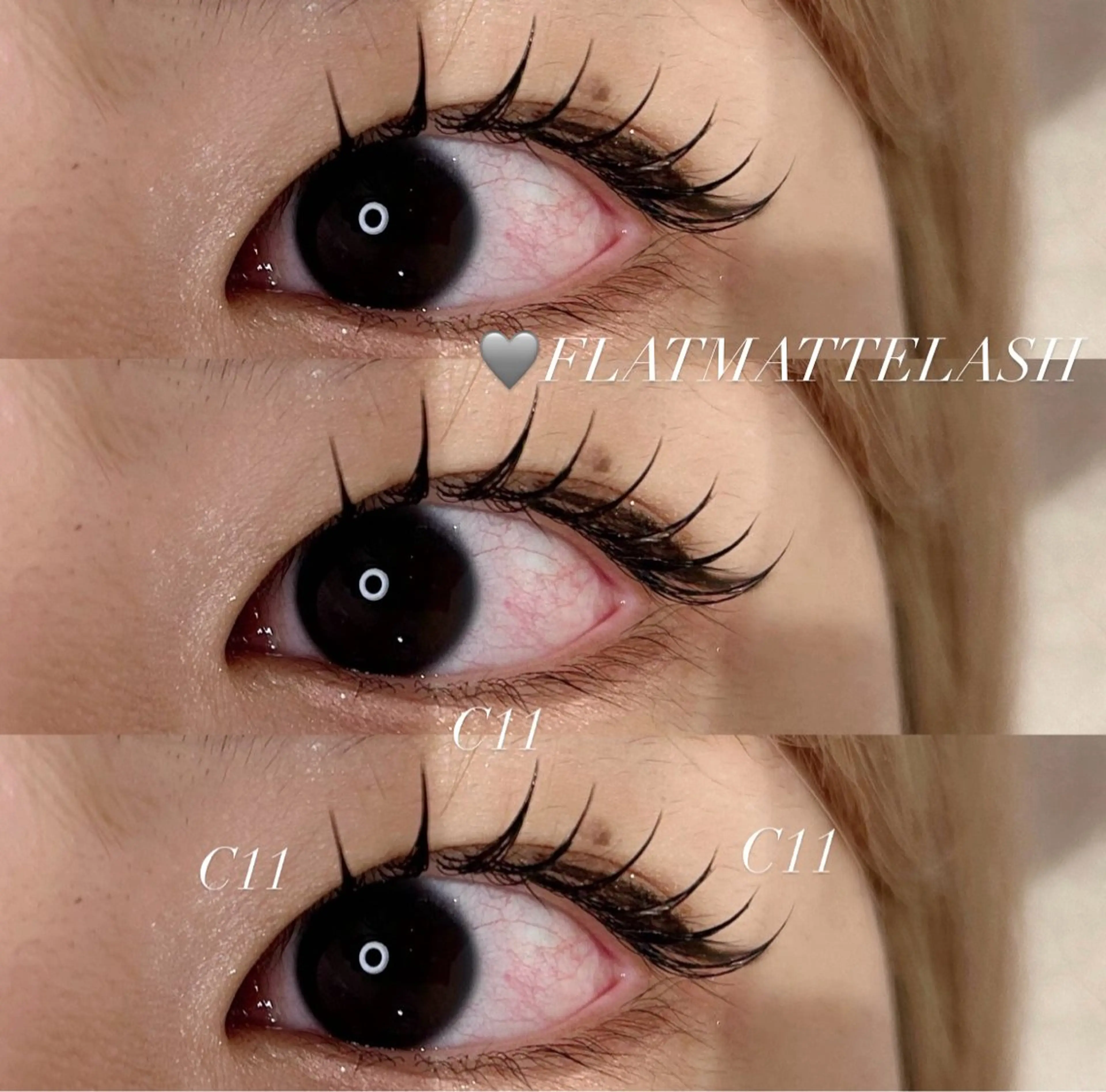 マツエク・マツパ 束感まつ毛 フラットラッシュ マツエク Jouir miyuuのマツエク・マツパデザイン