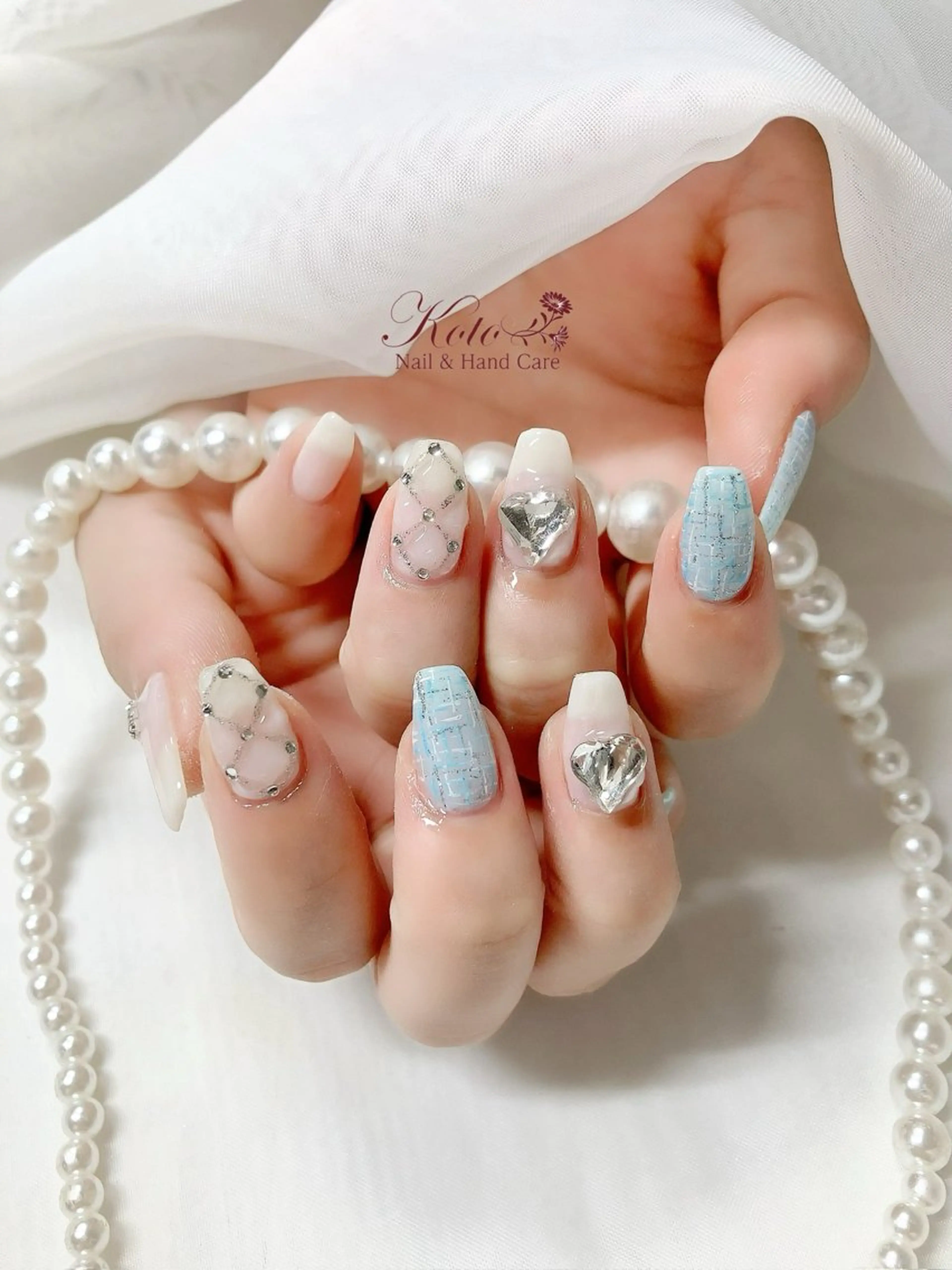 ネイル 長さ出し ジェルネイル 持ち込み ニュアンスネイル 赤色 ハンドネイル Nail Salon KOTOのネイルデザイン