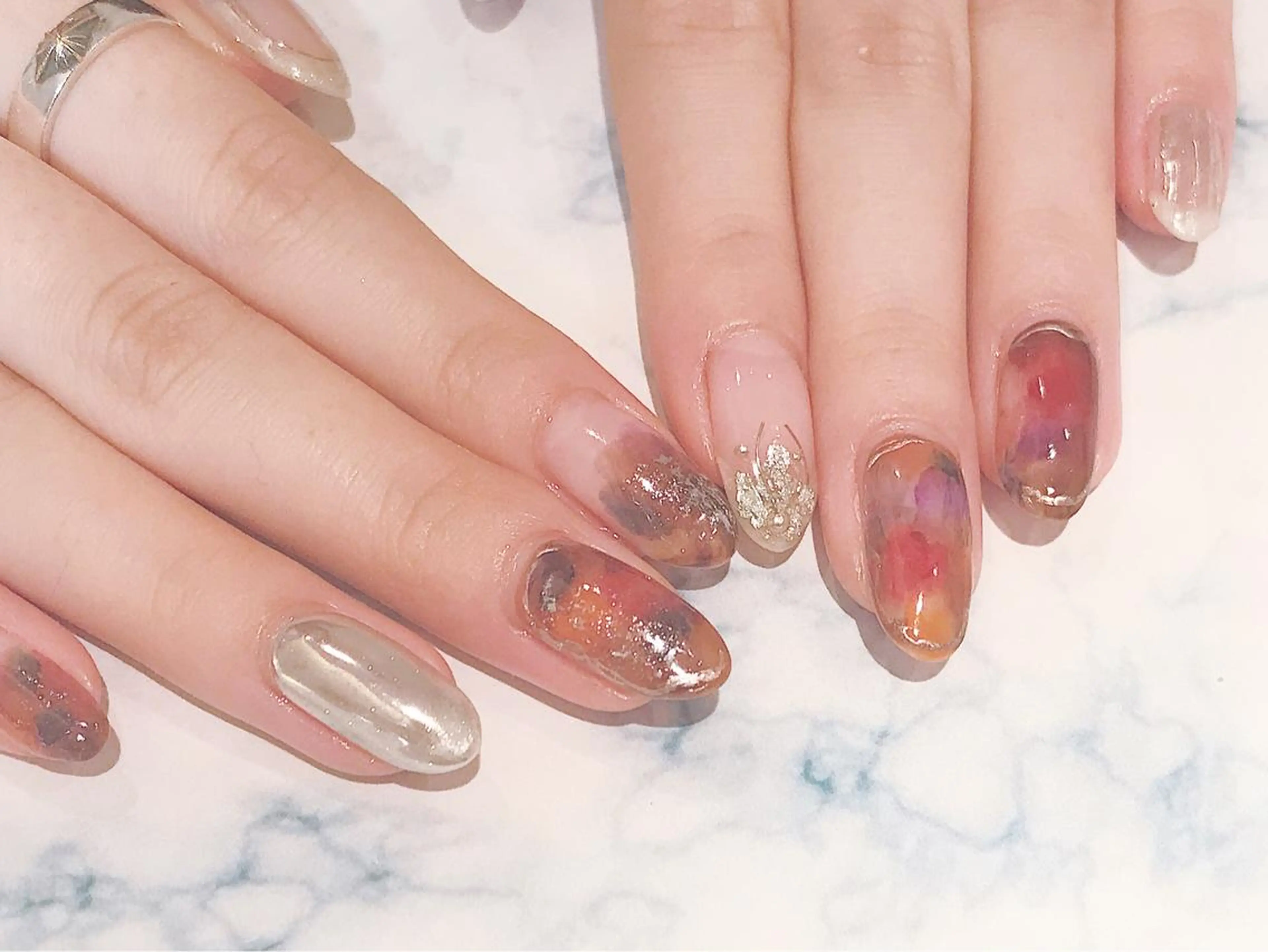 ネイル ハンドネイル LUKE所属・もとまつ さちこのネイルデザイン