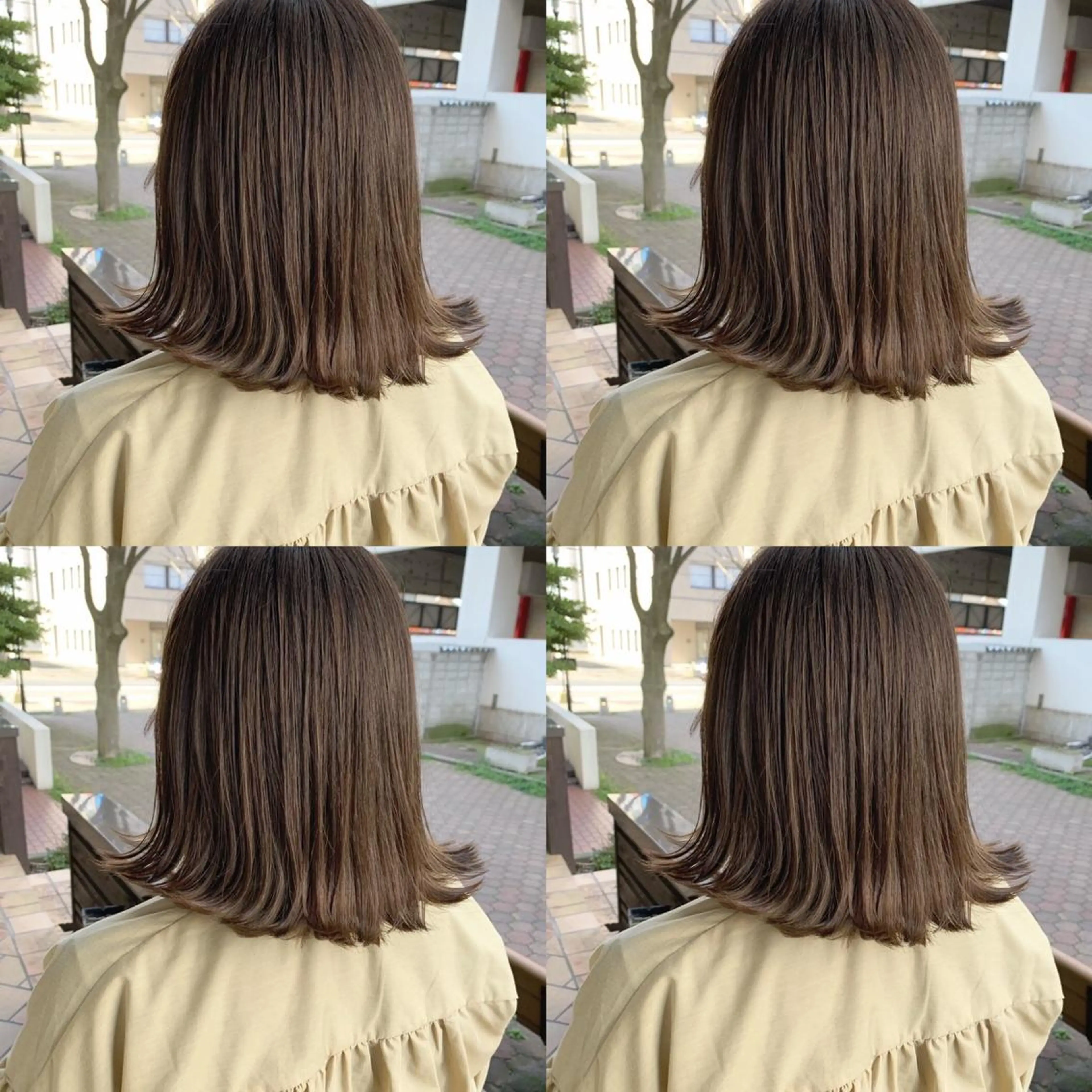 セミロング カラー 艶髪・酸性ストレート フリツのヘアスタイル