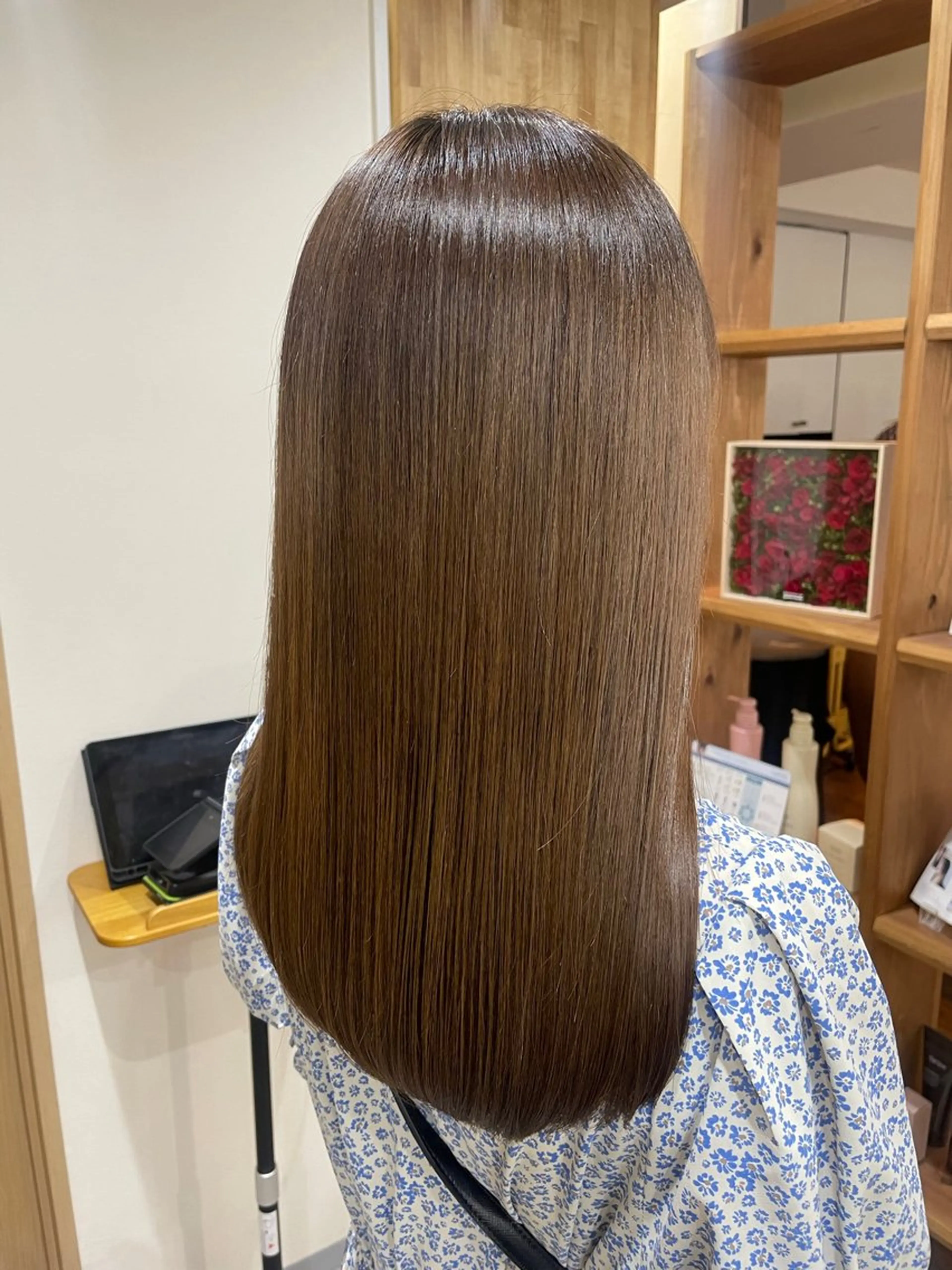 ロング 髪質改善 トリートメント カット 韓国風パーマ/ヘア セット/店長みづきのヘアスタイル