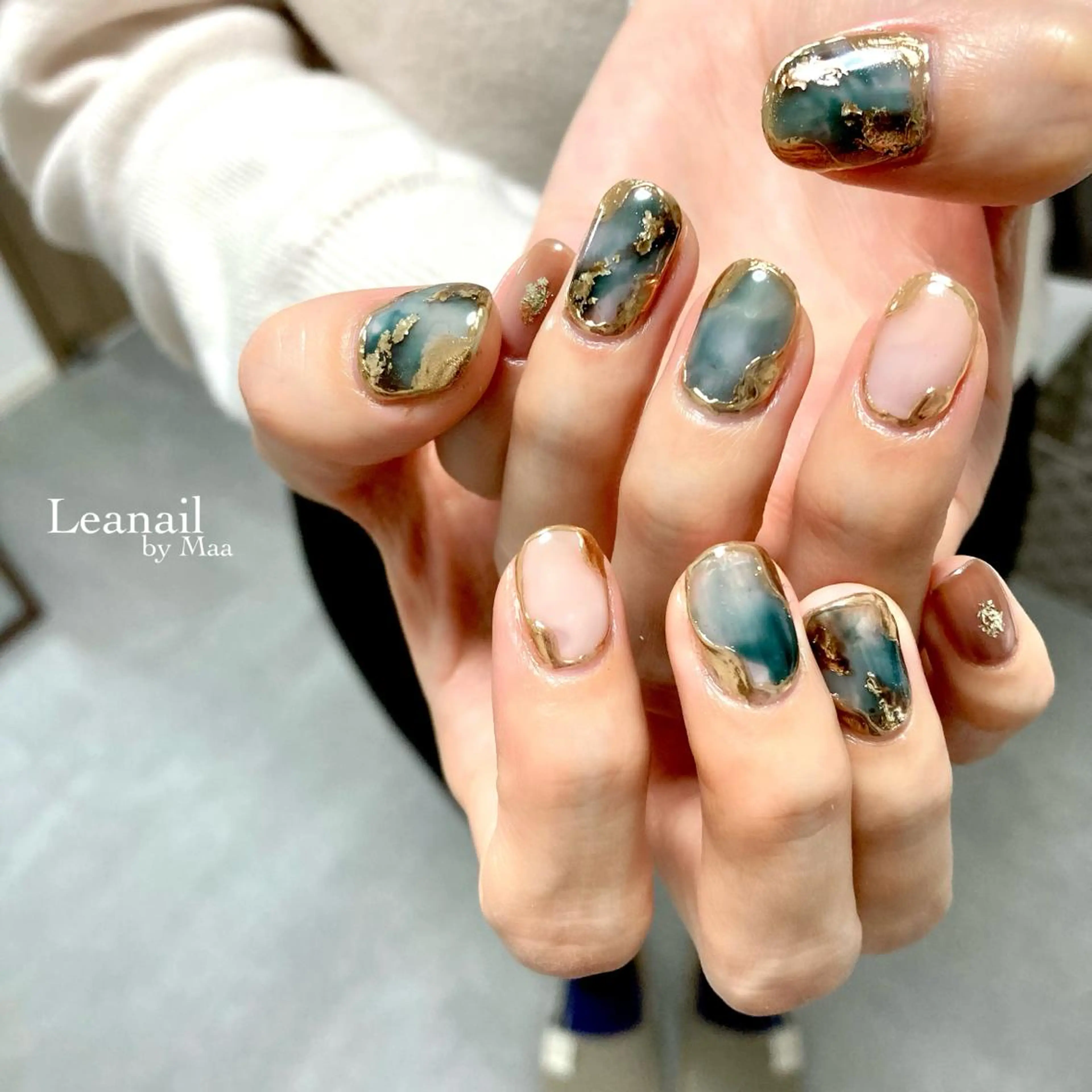 ネイル アートネイル private_ salon.Leaのネイルデザイン