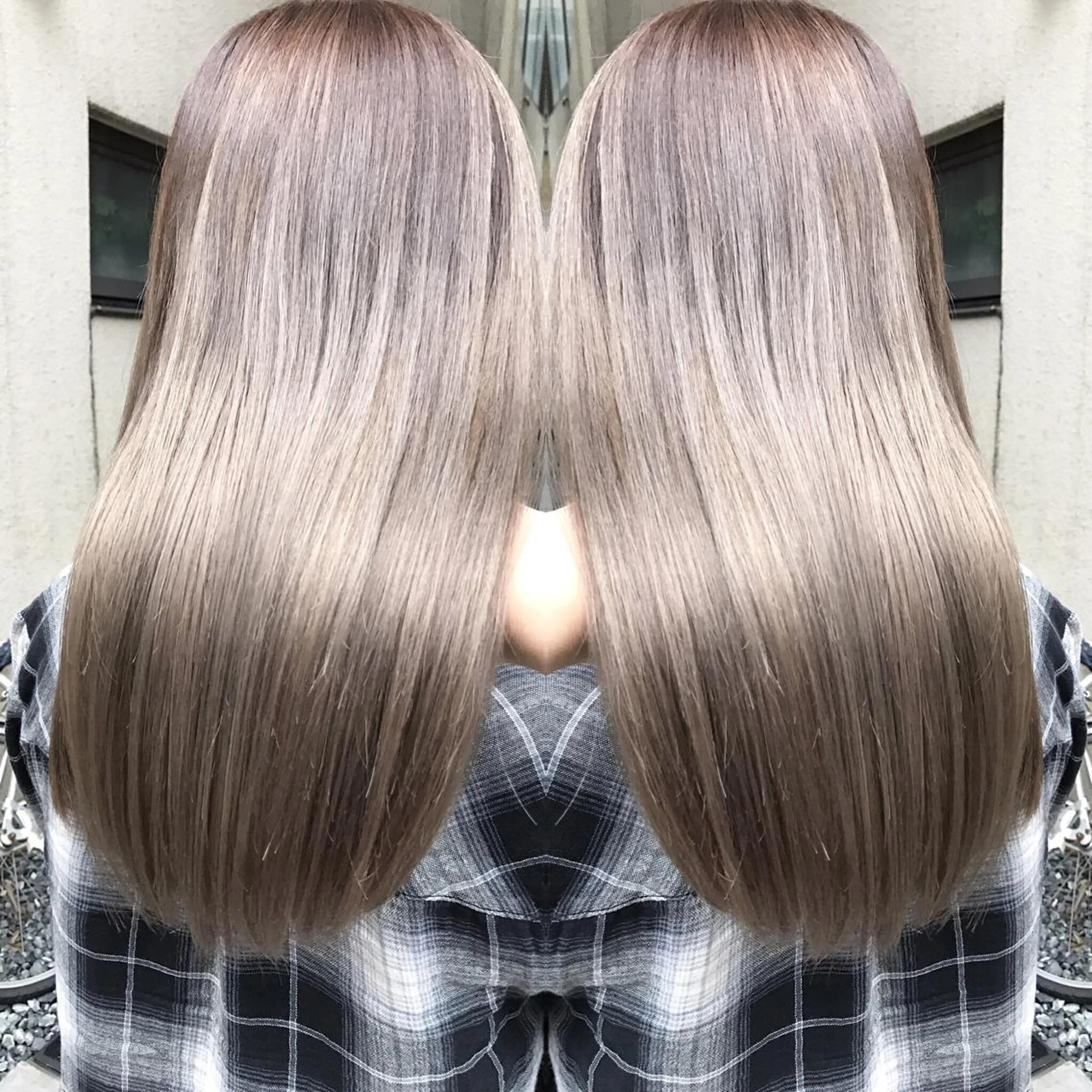 セミロング カラー ヘアアレンジ ヘアカラー トリートメント BANK'S hair所属・縮毛矯正 髪質改善寺坂雄飛💐のヘアスタイル