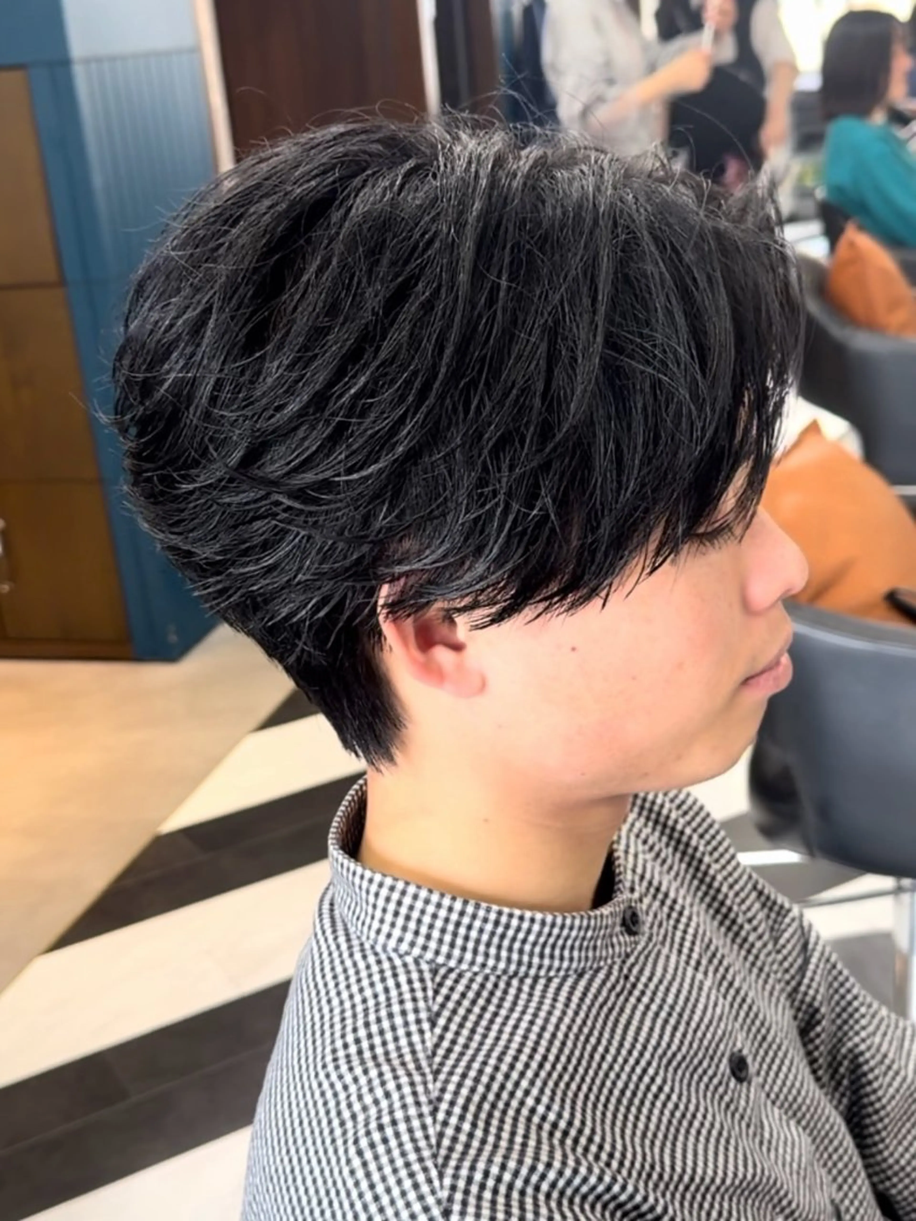 カラー パーマ ヘアアレンジ メンズ 伊藤 陸のヘアスタイル