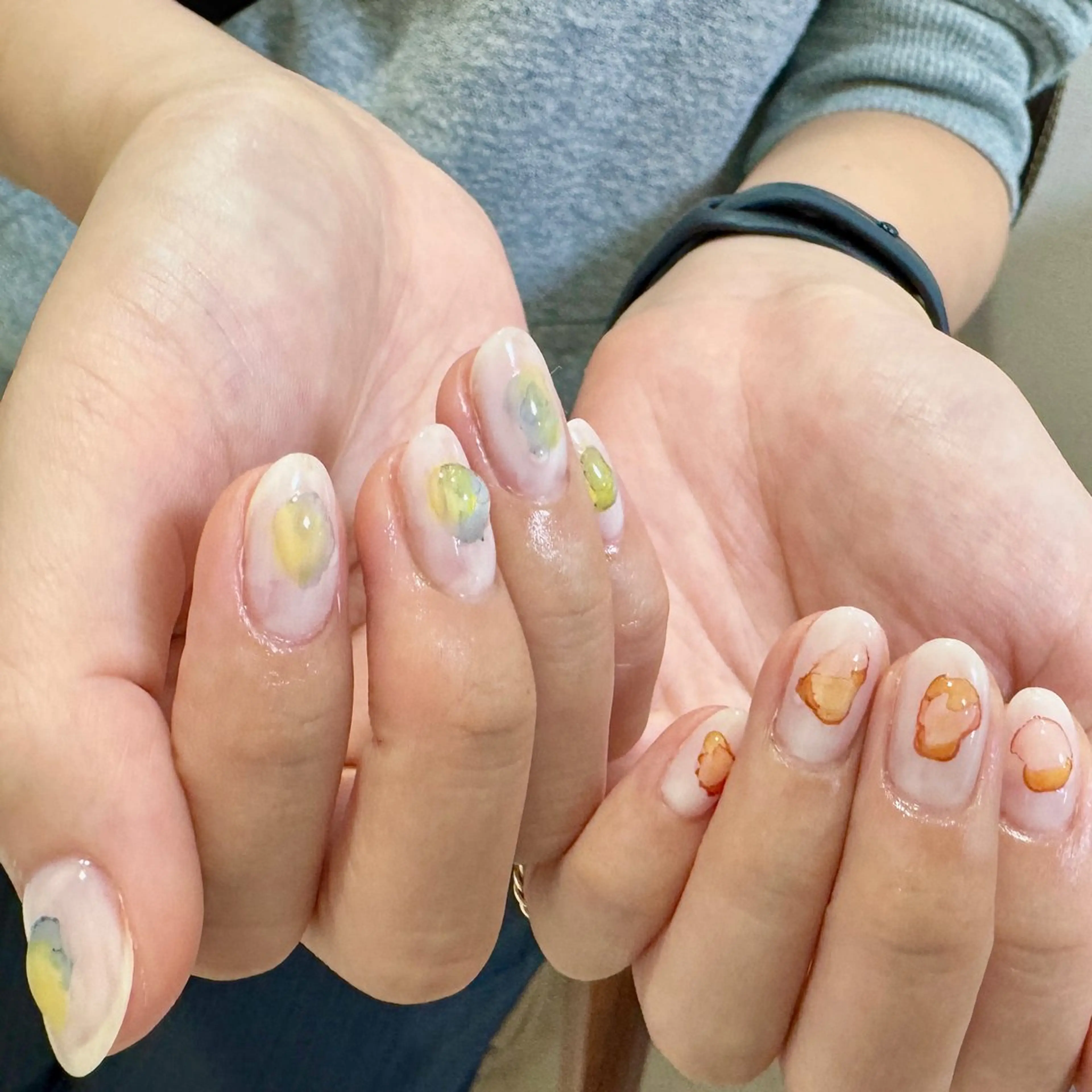 ネイル ハンドネイル pointillé .ayaのネイルデザイン