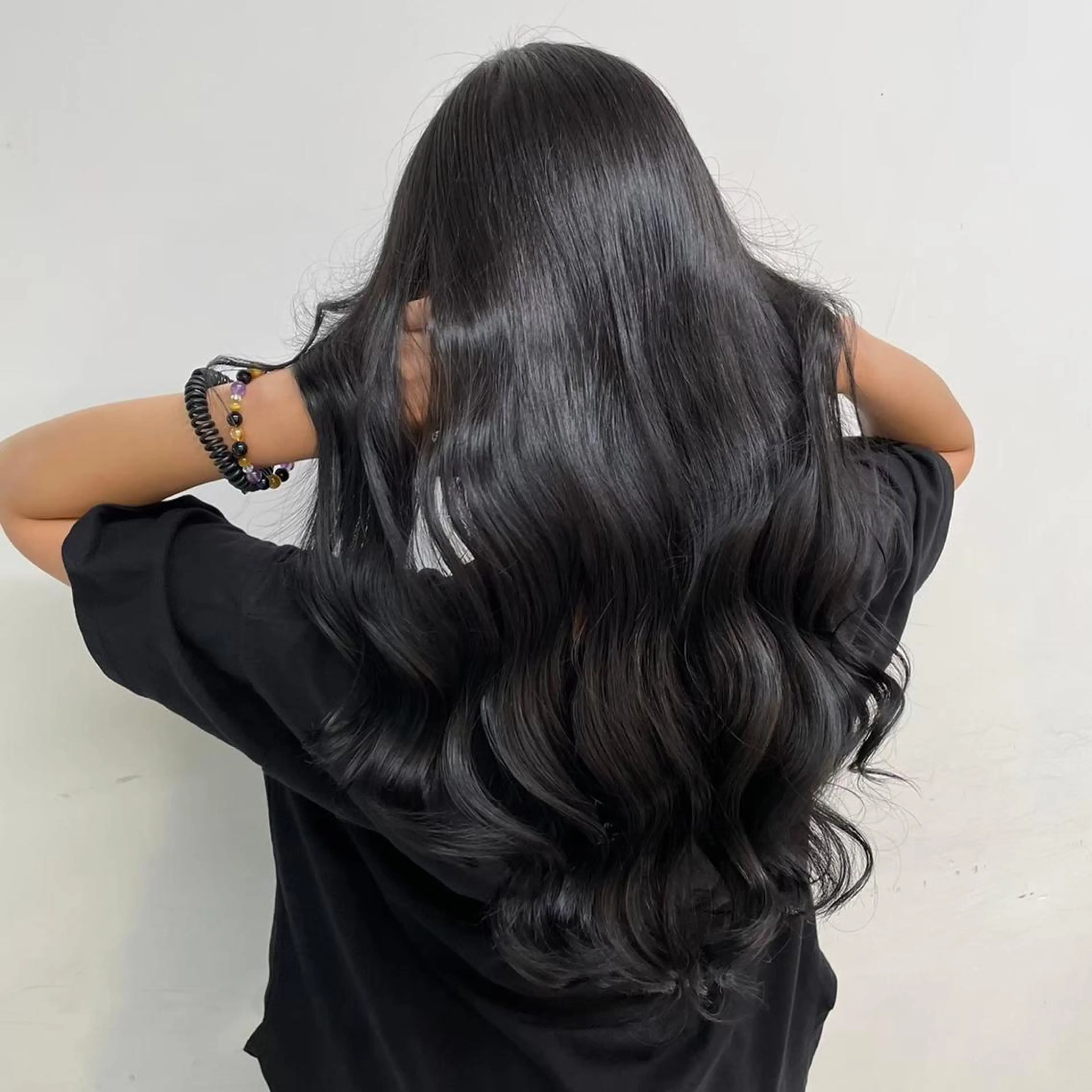 セミロング カラー ヘアアレンジ 💕上野美容師☁ ブリーチ💖サワのヘアスタイル