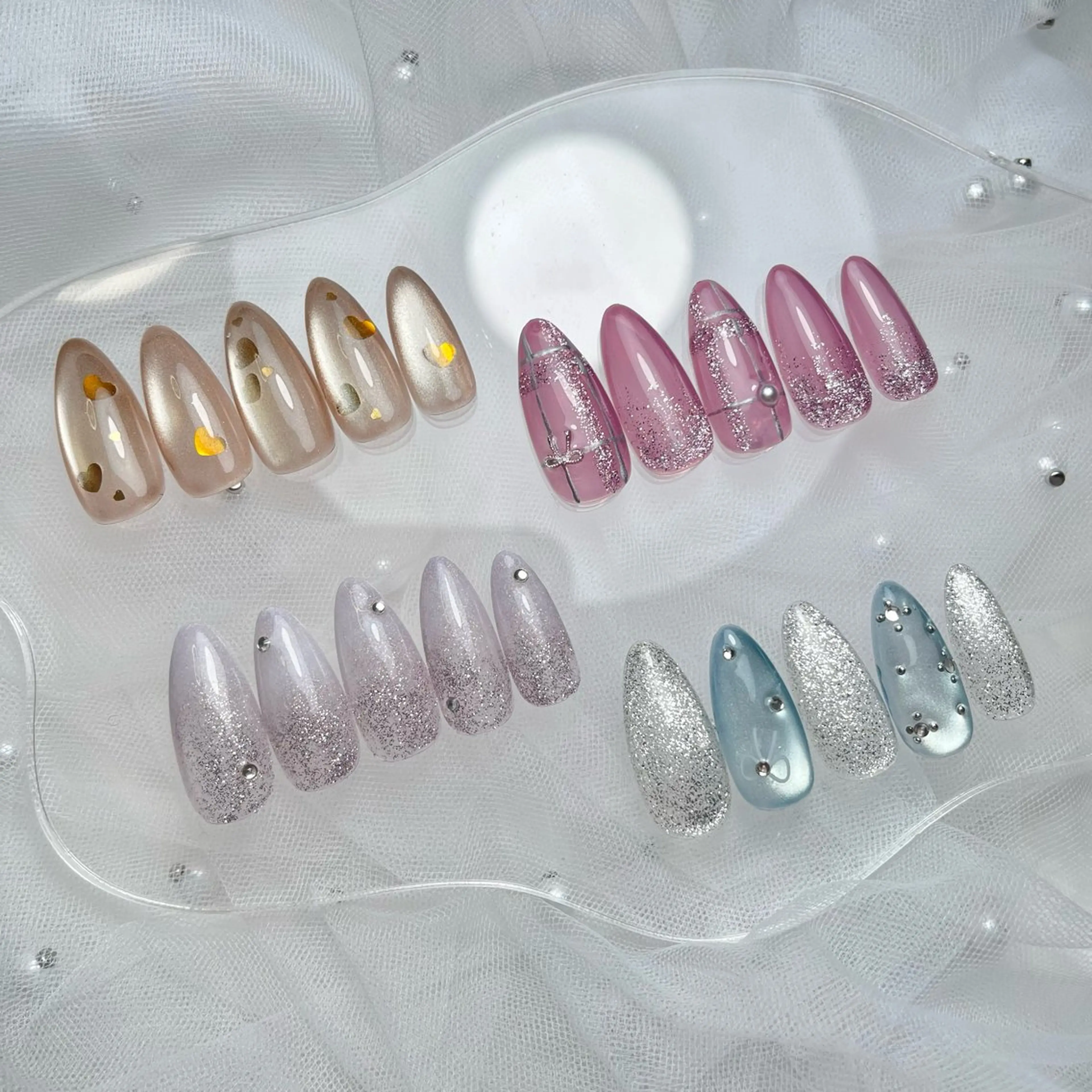 ネイル 韓国ネイル マグネットネイル シンプルネイル ワンホンネイル RE SALONのネイルデザイン