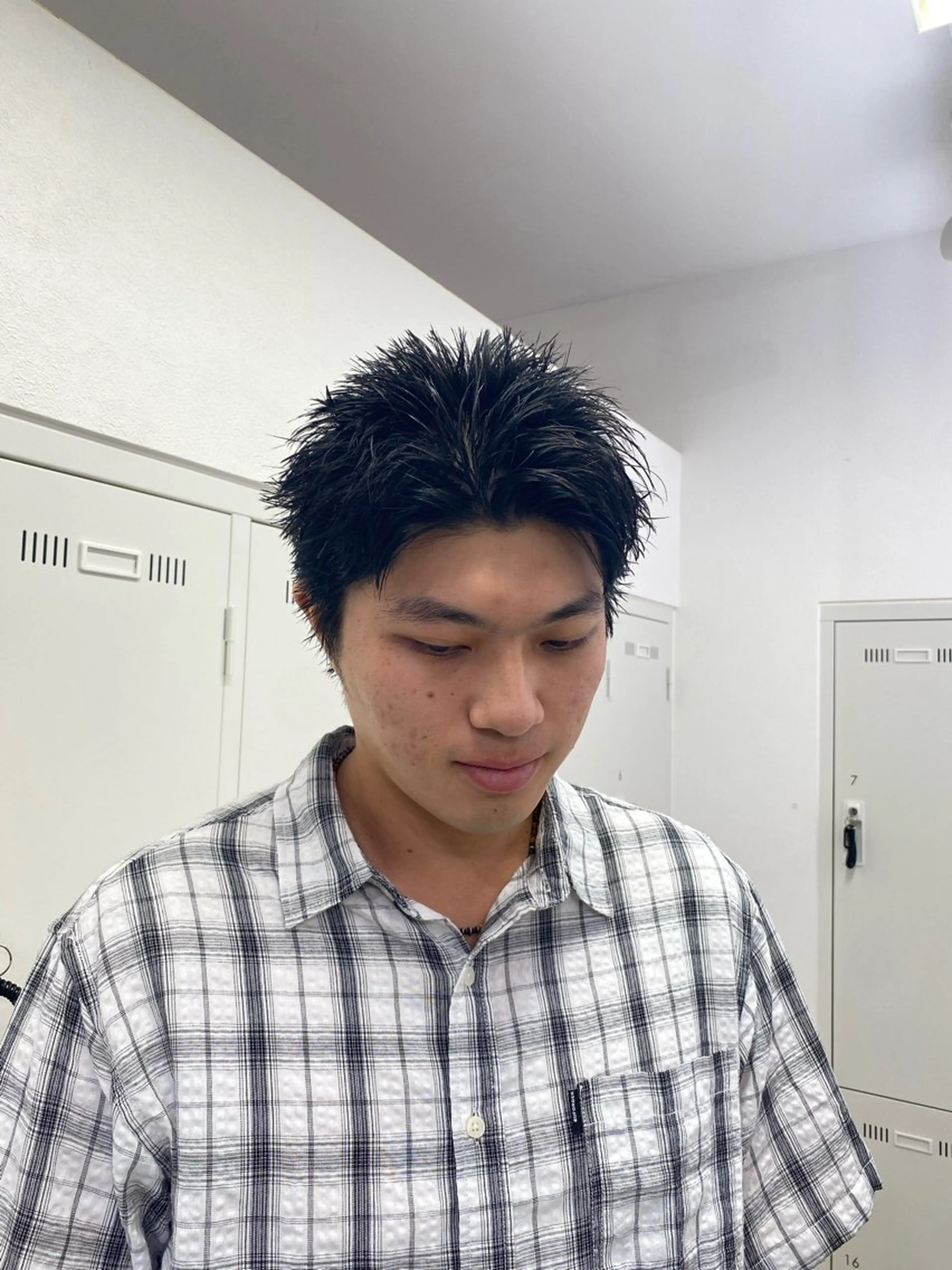 ショート メンズ スパイキーショート ショートヘア カット ハードパーマ Rico💜のヘアスタイル
