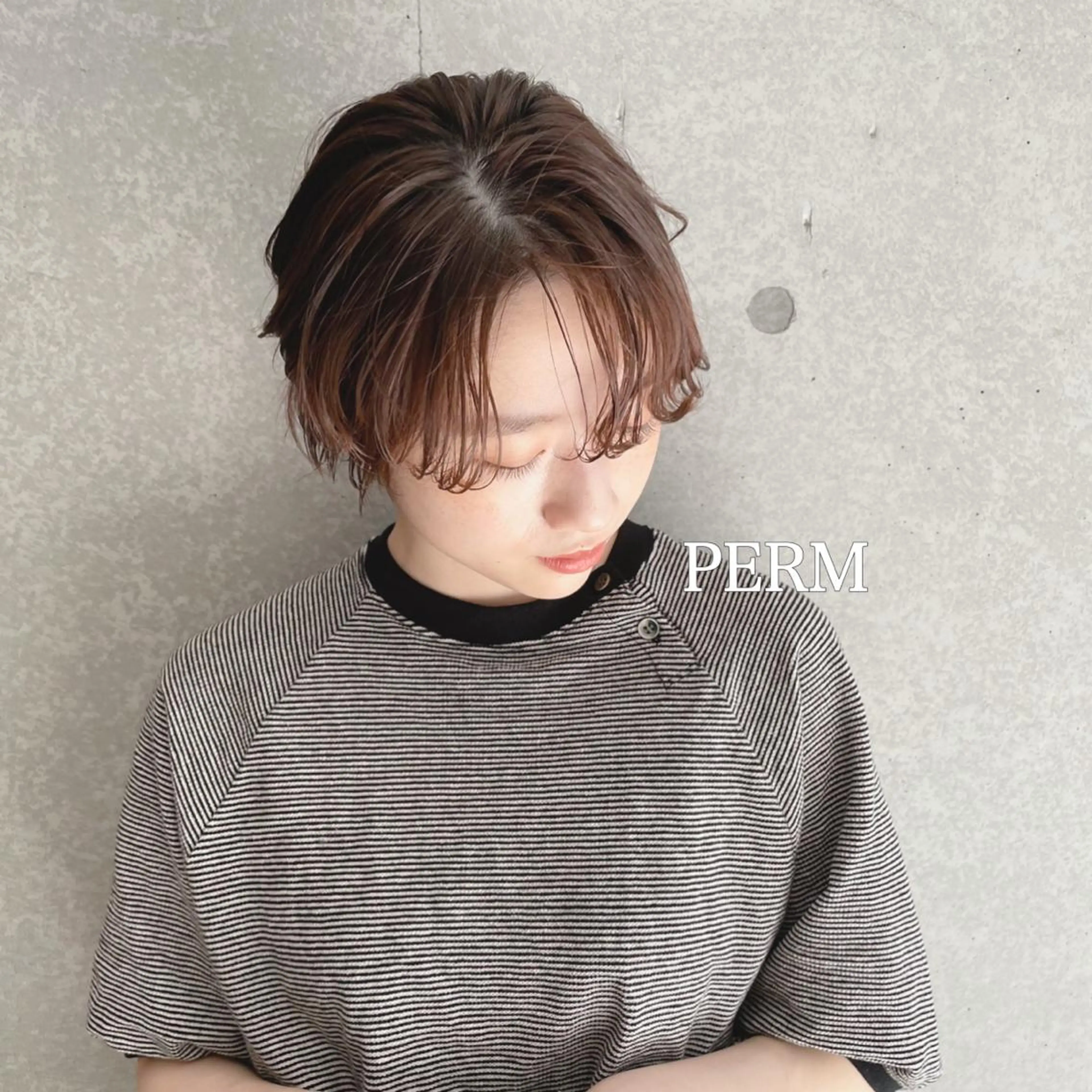 ショート カット ヘアカラー レイヤー🧸ショート 🤎店長anju🪽のヘアスタイル