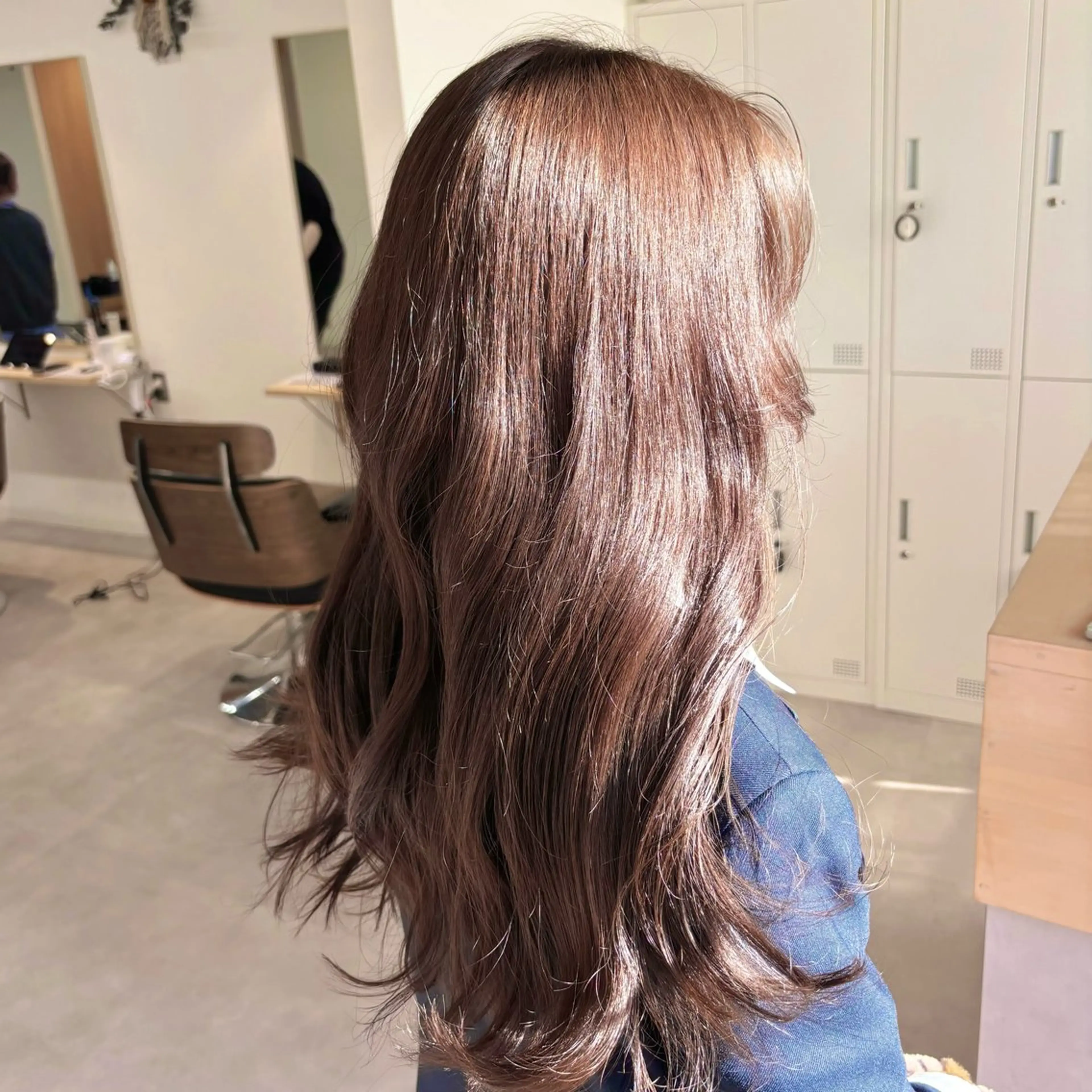 ロング カット ヘアカラー ✨透明感カラー/ 縮毛矯正/うみ✨️のヘアスタイル