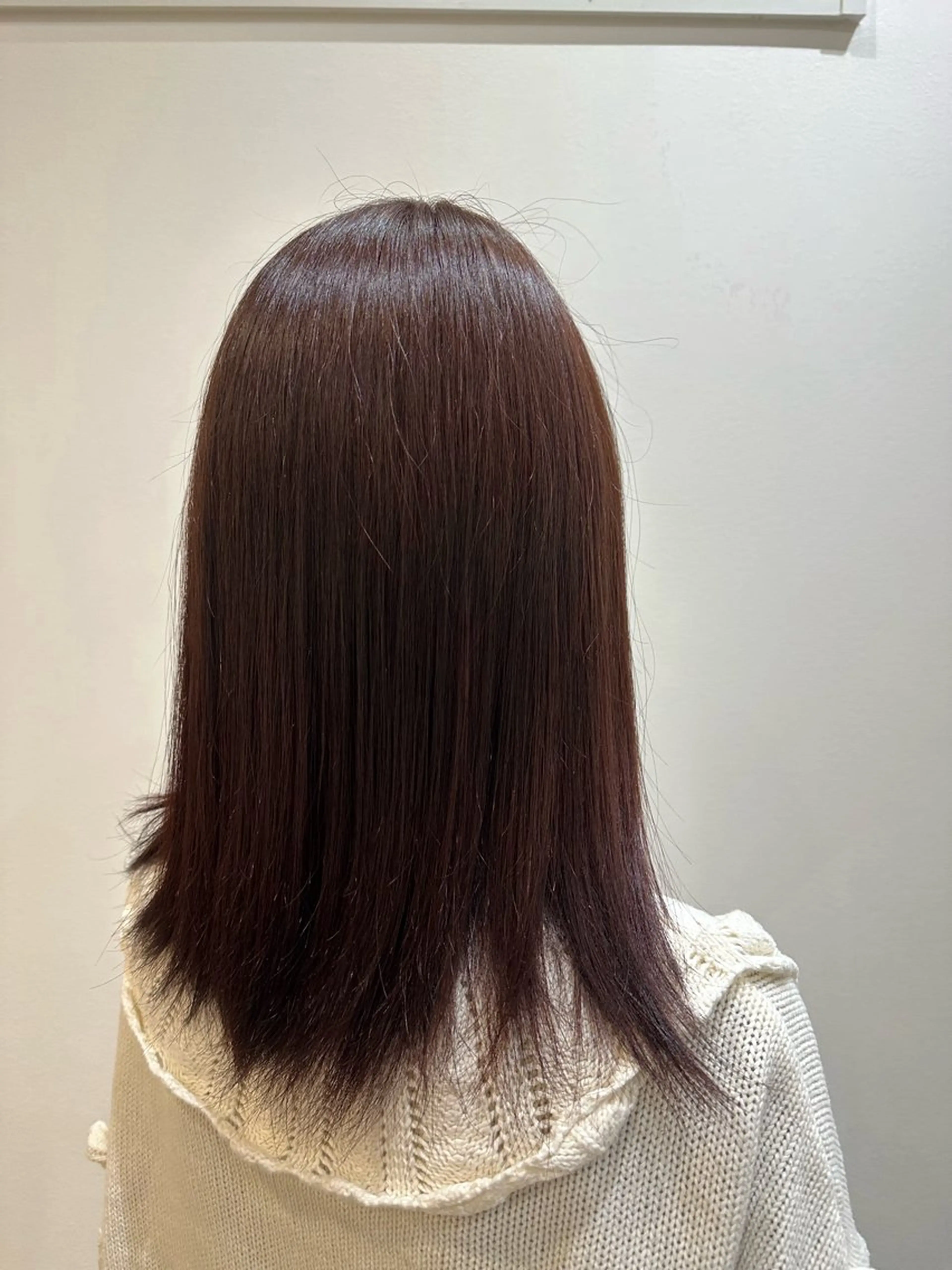 ミディアム カラー クオルシアカラー レッドカラー Agu hair noman マナのヘアスタイル