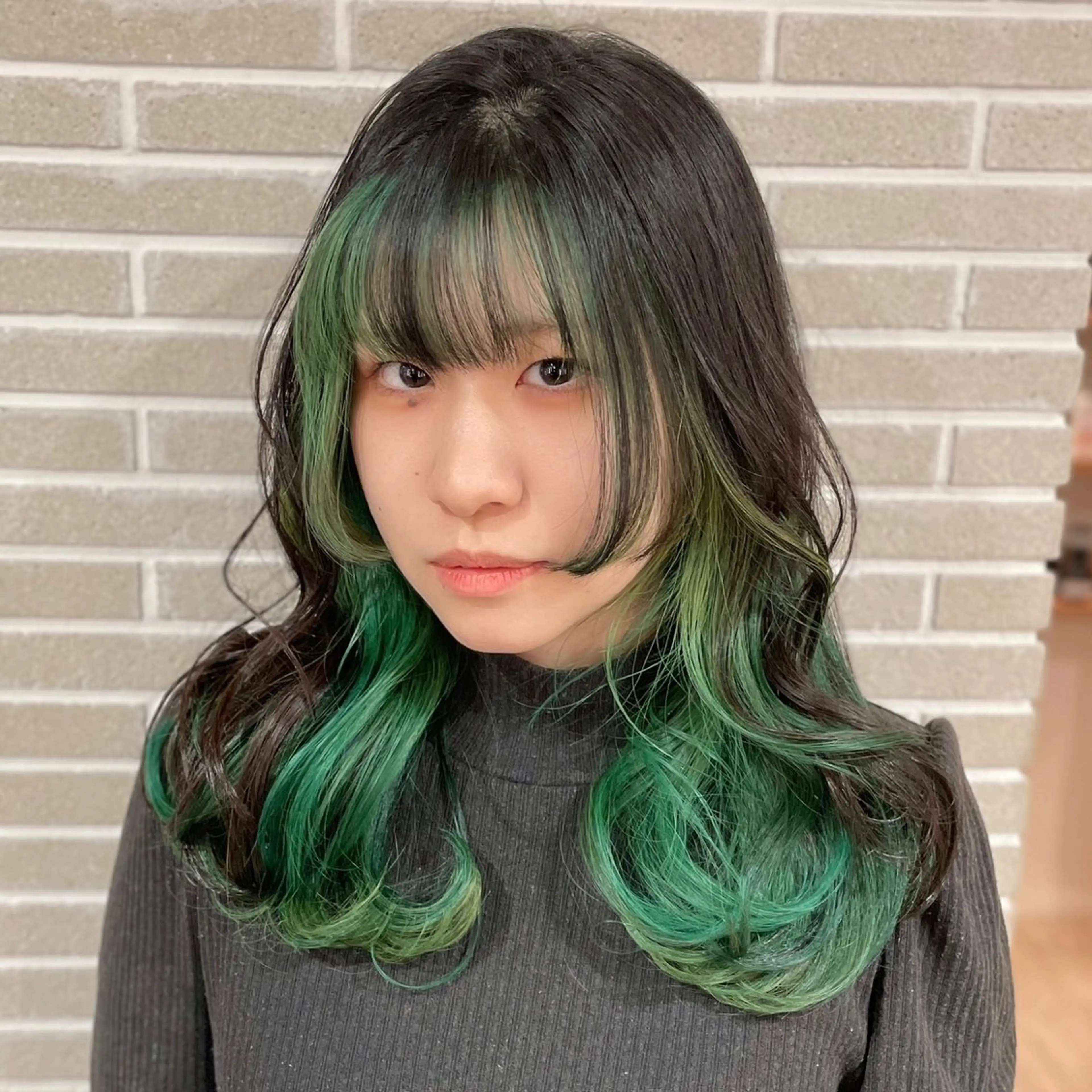 セミロング カラー ヘアカラー 大人可愛い/レイヤー /ブリーチ/溝口誠二のヘアスタイル