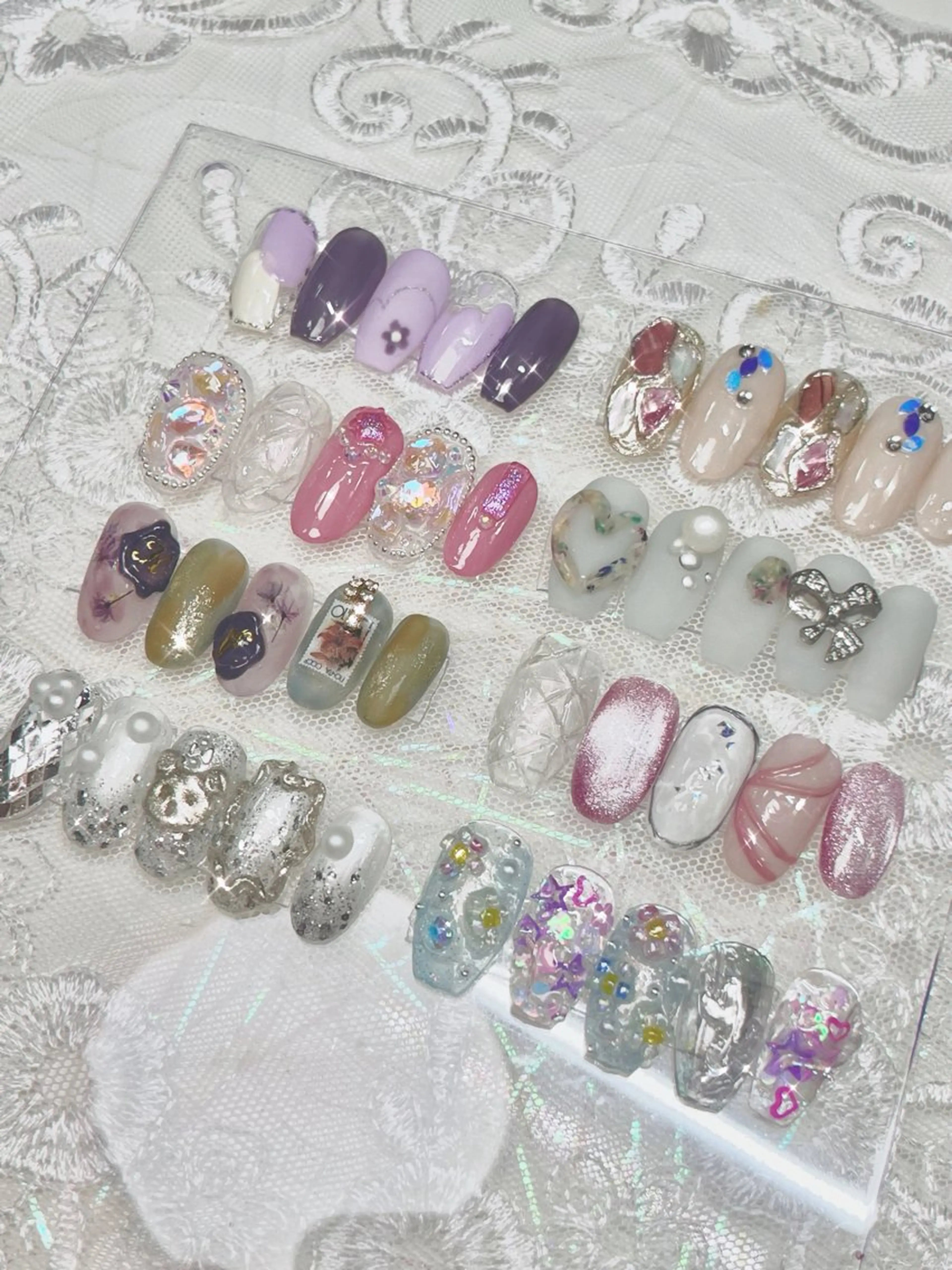 ネイル 氷ネイル・うるうるネイル 韓国ネイル オフィスネイル 夏ネイル ワンホンネイル ハンドネイル plume nail ☆韓国ネイルのネイルデザイン