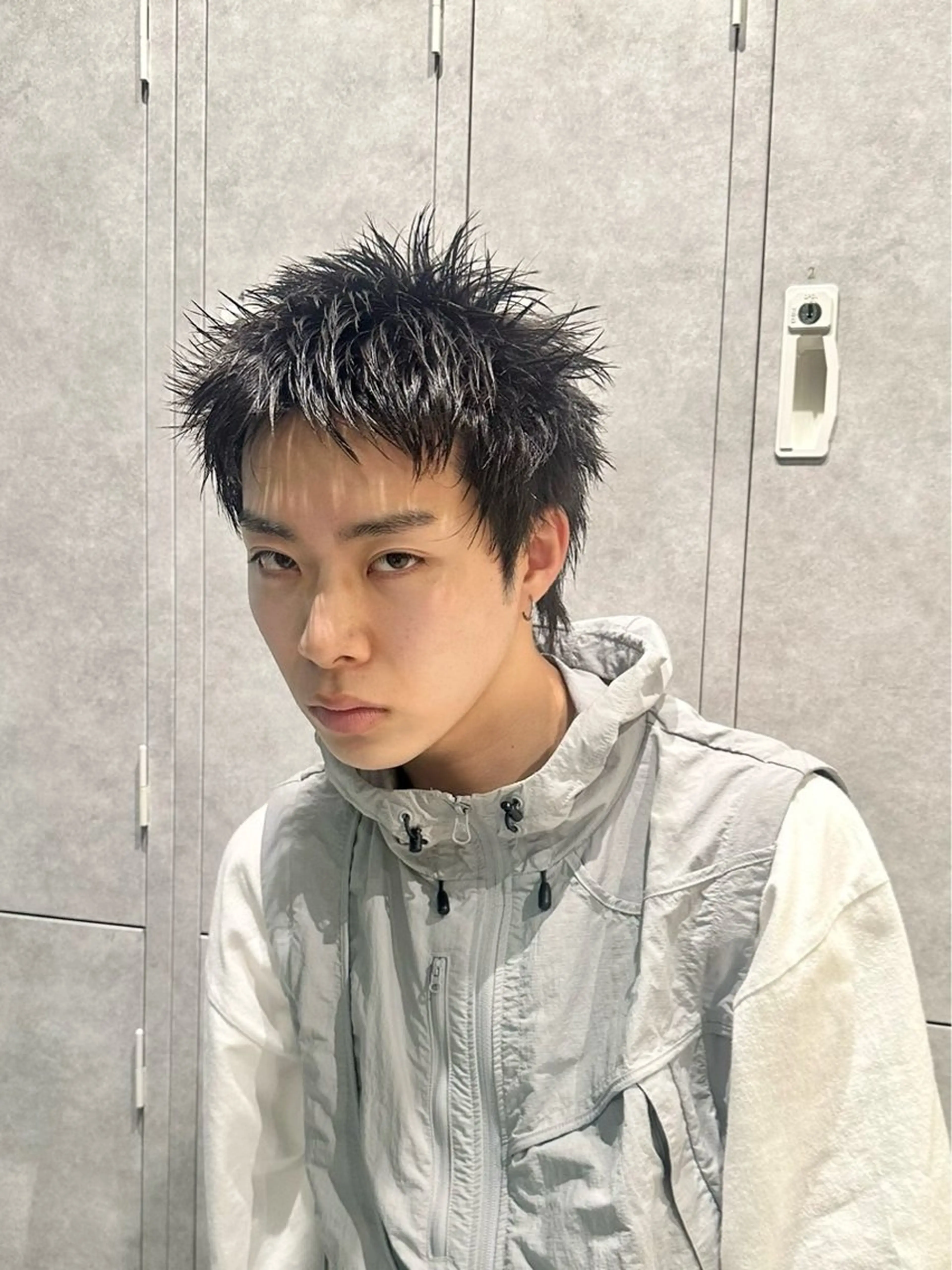 ショート メンズ メンズデザインカット スパイキーショート デザインカット ショートヘア メンズパーマ 新宿 yudaiのヘアスタイル