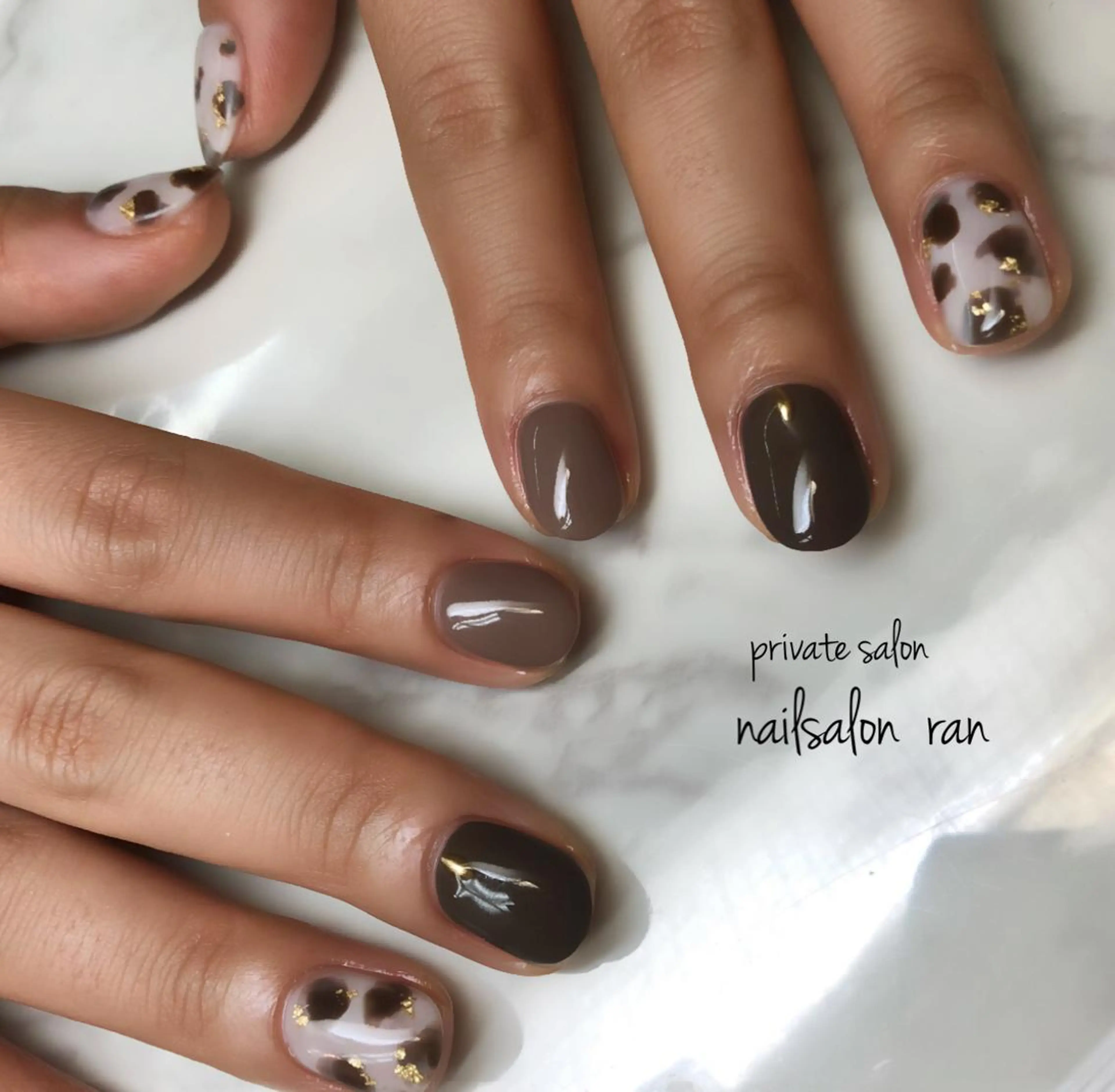 ネイル アニマル柄 持ち込み nailsalon ranのネイルデザイン