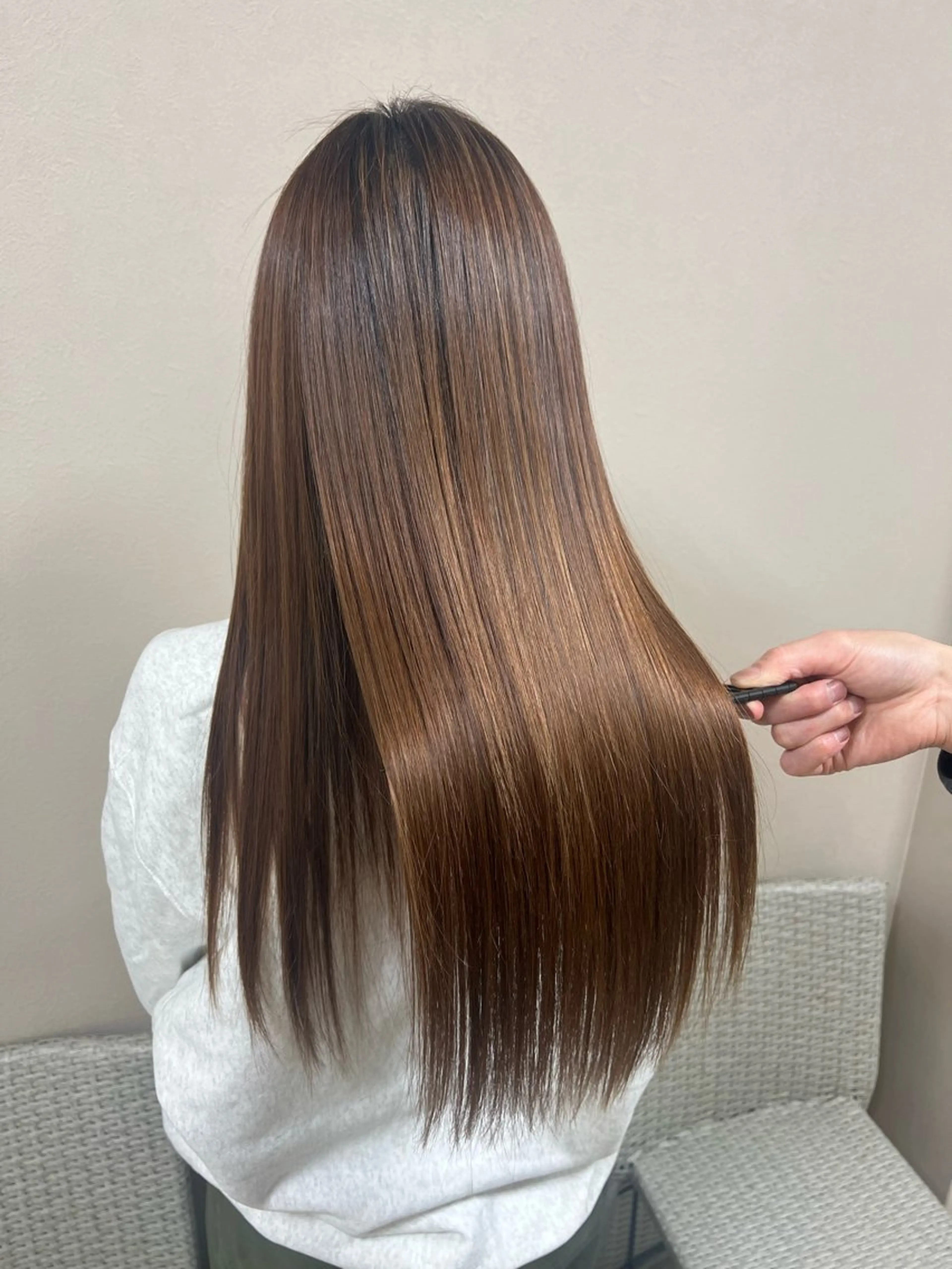 ダメージレス縮毛矯正＋トリートメントの写真