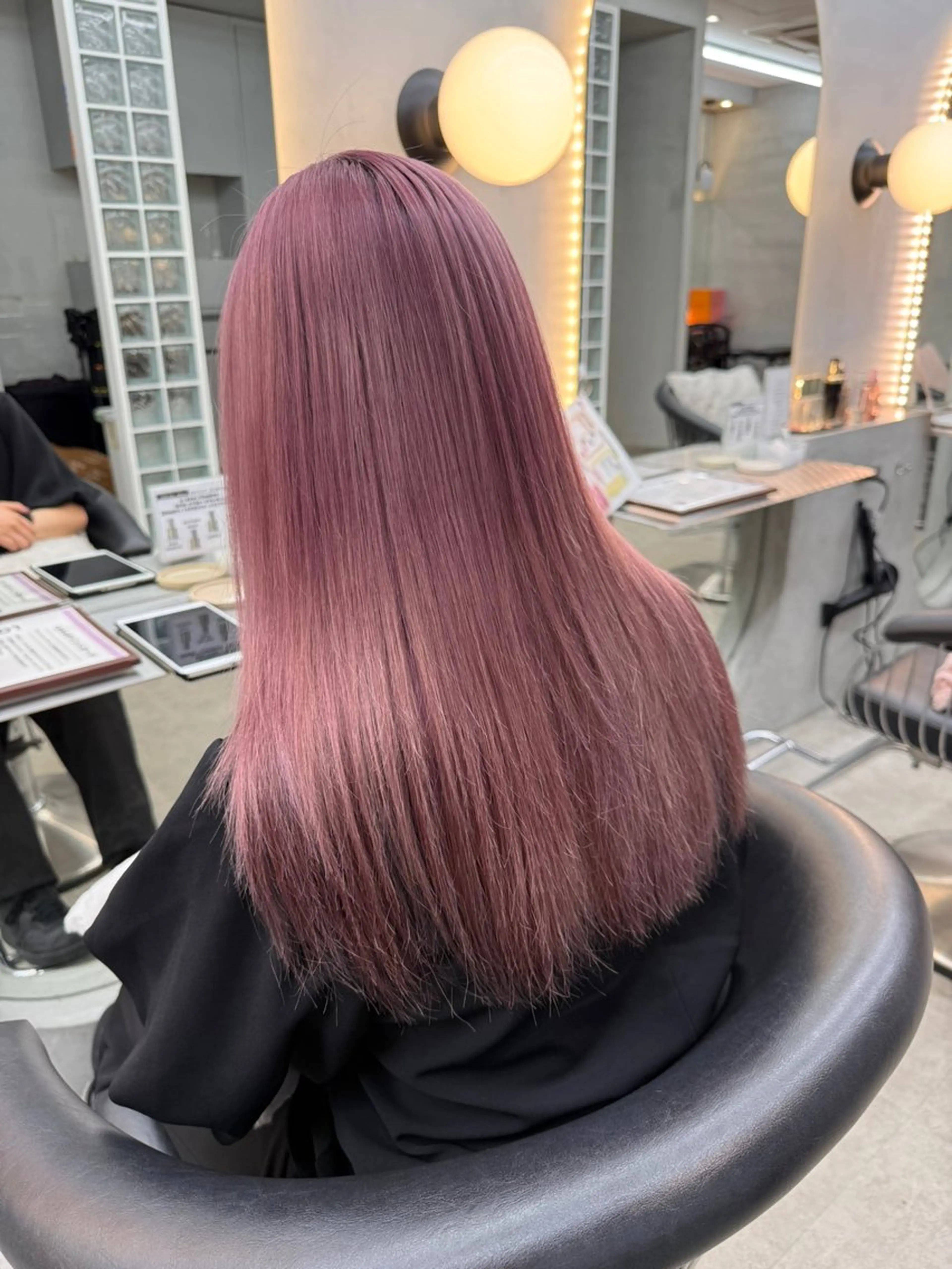 ロング カット ヘアカラー トリートメント 顔周り/ブリーチなし /縮毛矯正🫧伊勢のヘアスタイル