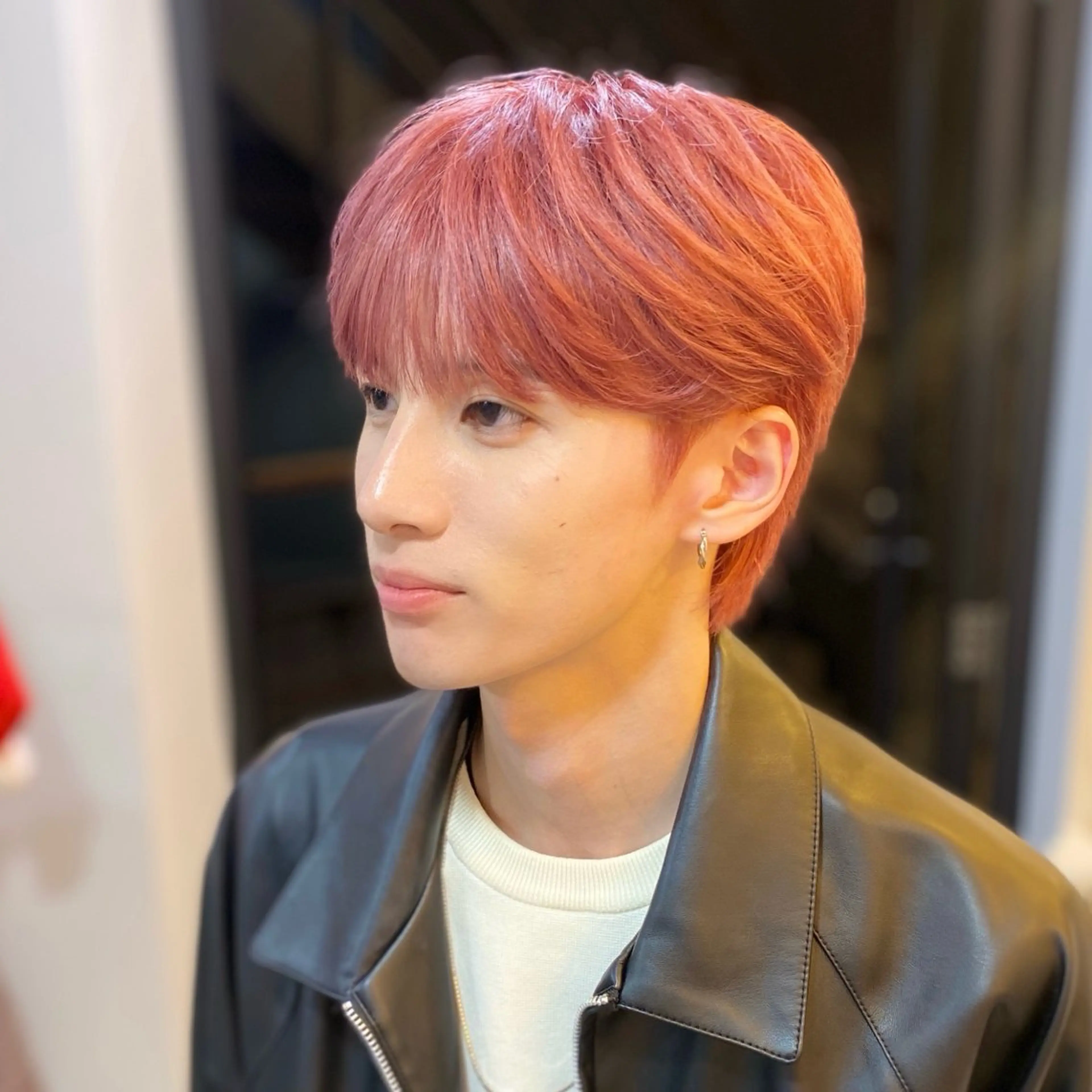 カラー メンズ メンズブリーチ ブリーチ ピンクカラー 🇰🇷韓国ヘア /wooju🇰🇷のヘアスタイル