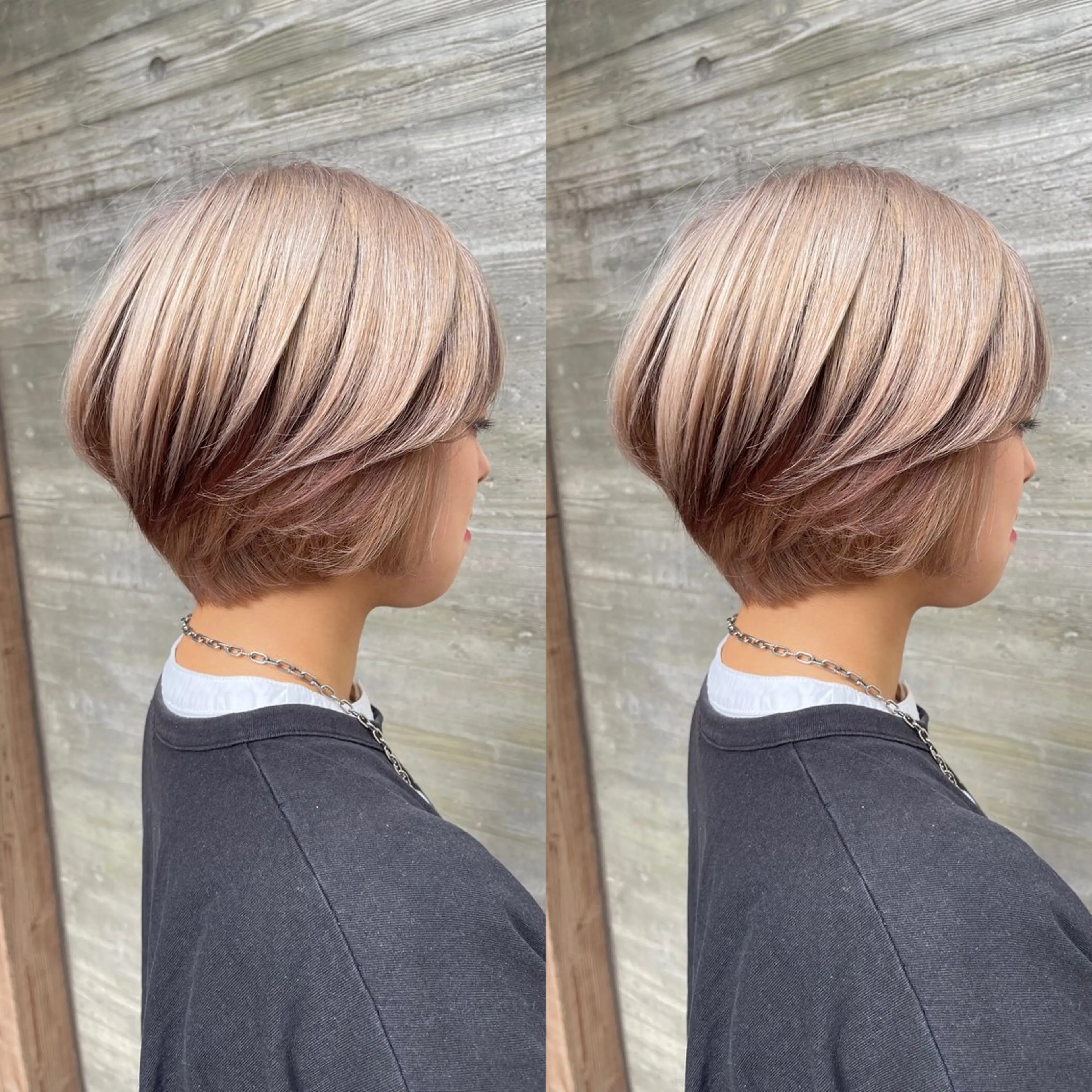 ショート カラー ブリーチ デザインカラー ハイトーンカラー ヘアカラー オージュアソムリエ DAIKI⭐️のヘアスタイル