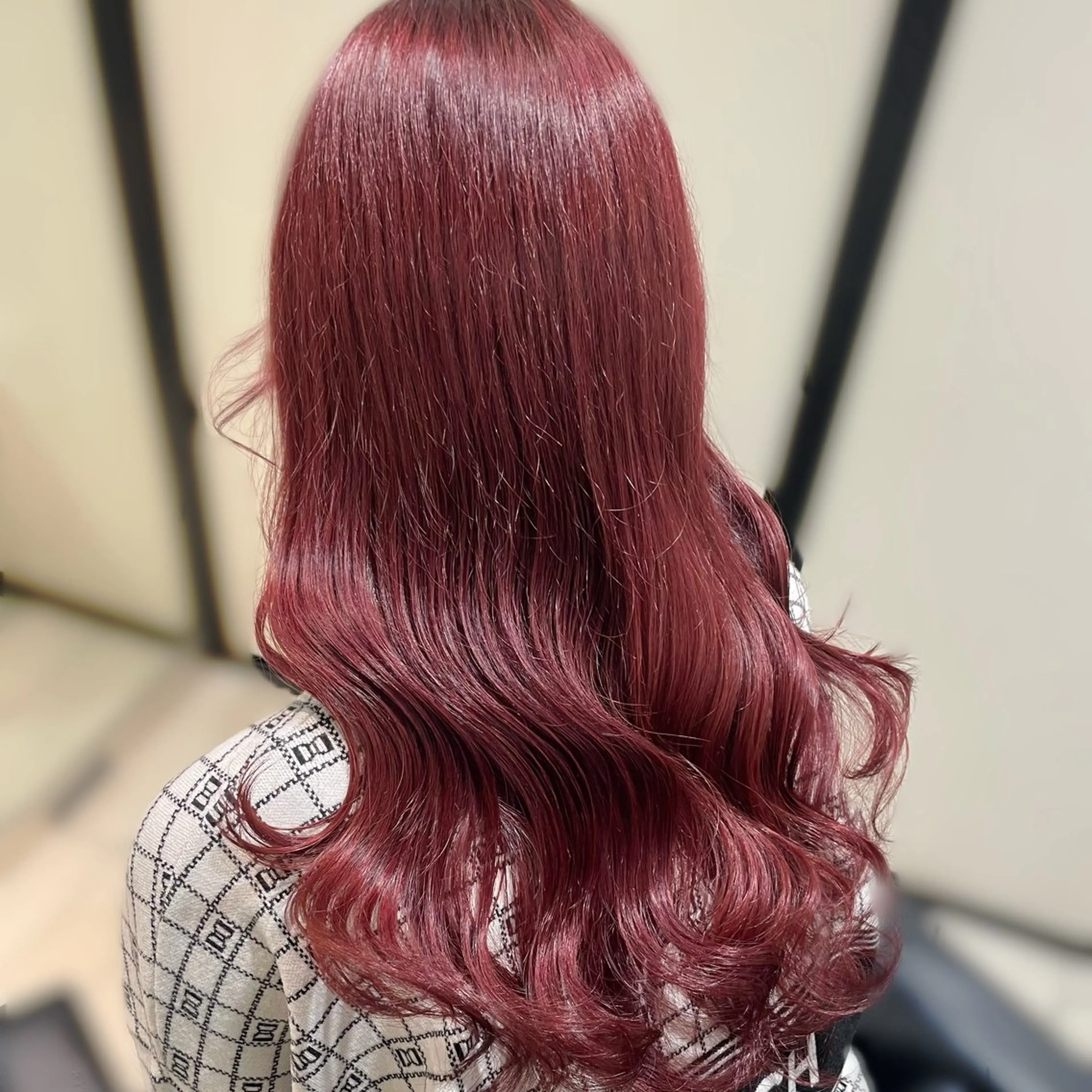 ロング カラー ブリーチ ブリーチなしカラー ピンクカラー ヘアカラー トリートメント ブリーチなしカラー kana🐱のヘアスタイル