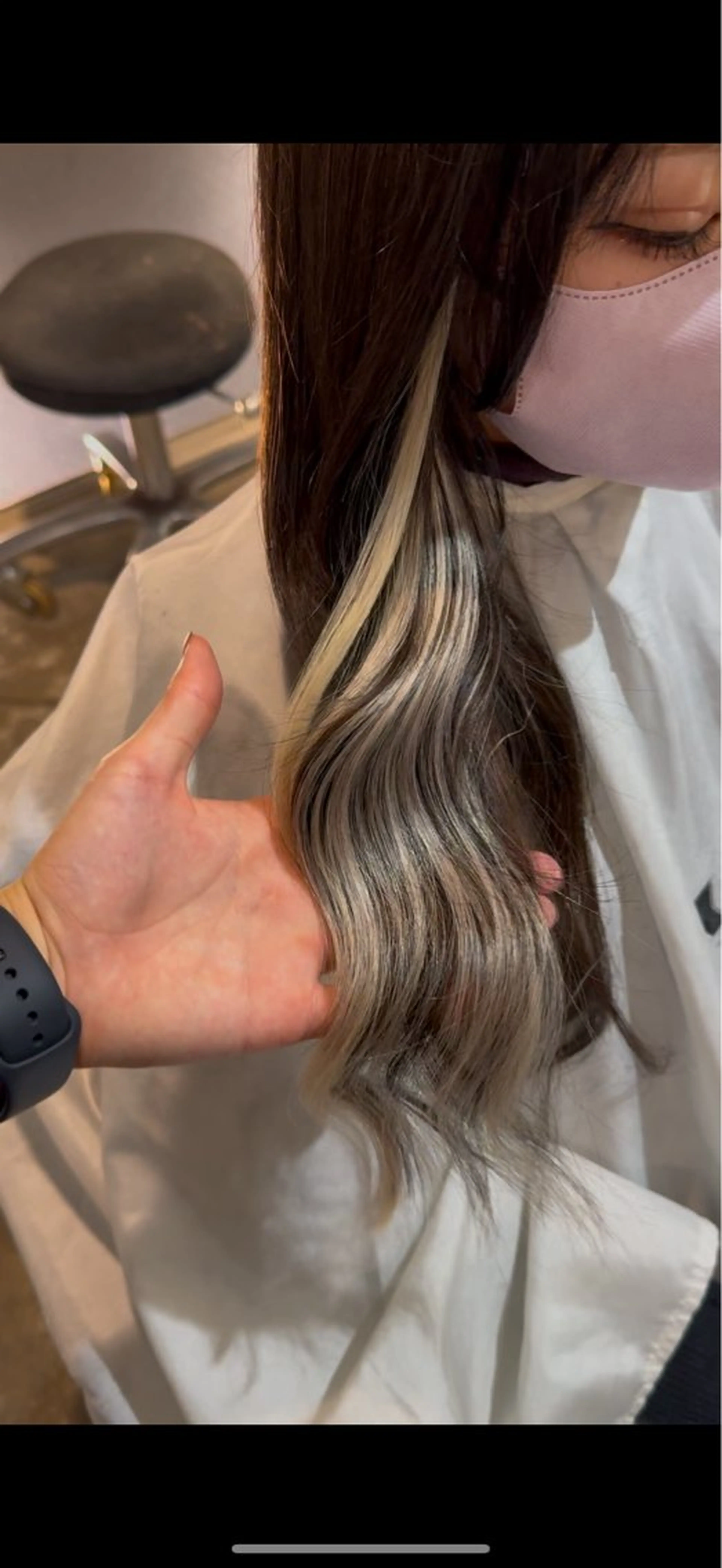 ロング 🌈レイヤーカット/ ハイトーン🌈タクマのヘアスタイル