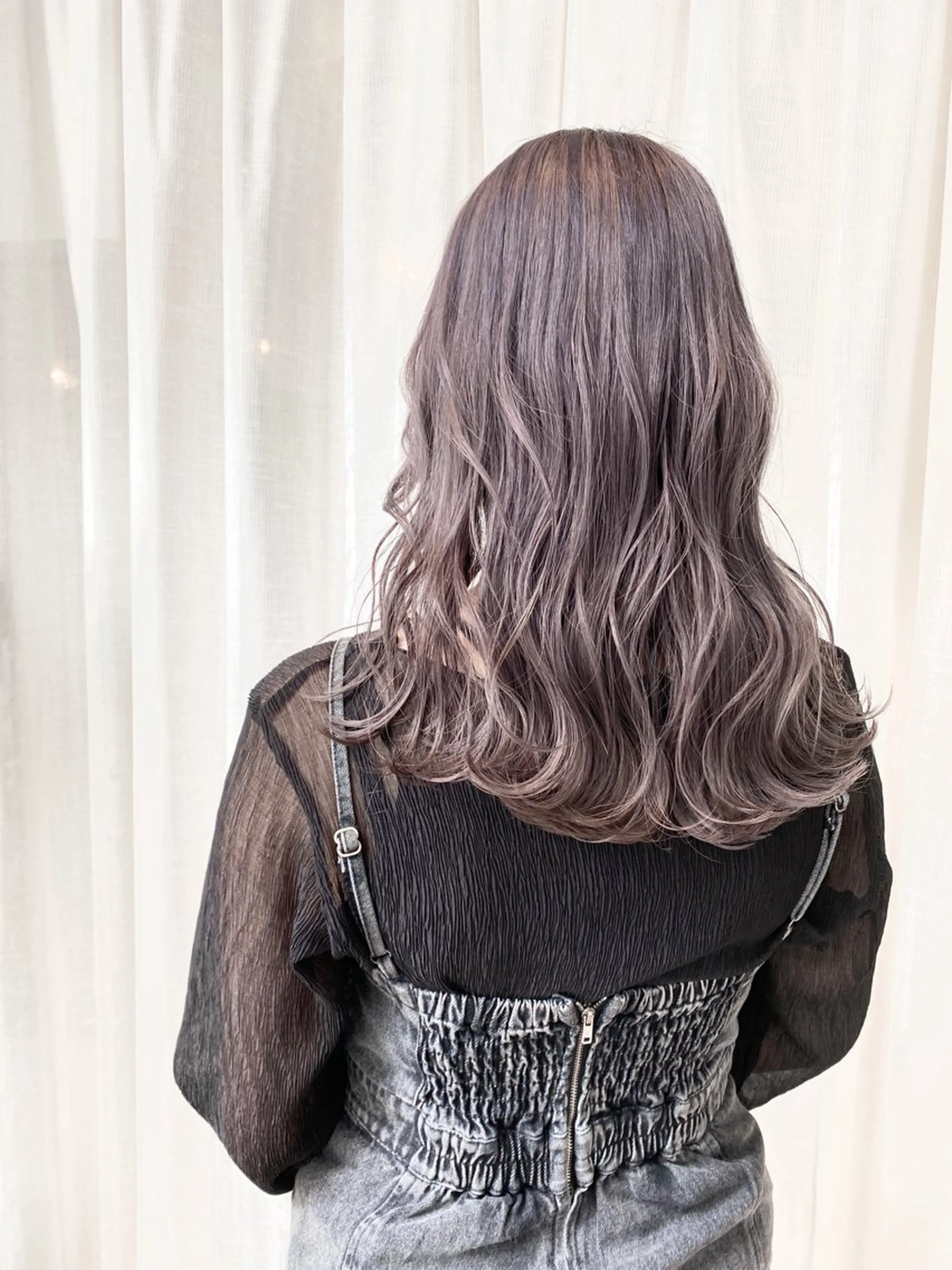 ロング カラー パーマ 🍑もも 🍑のヘアスタイル