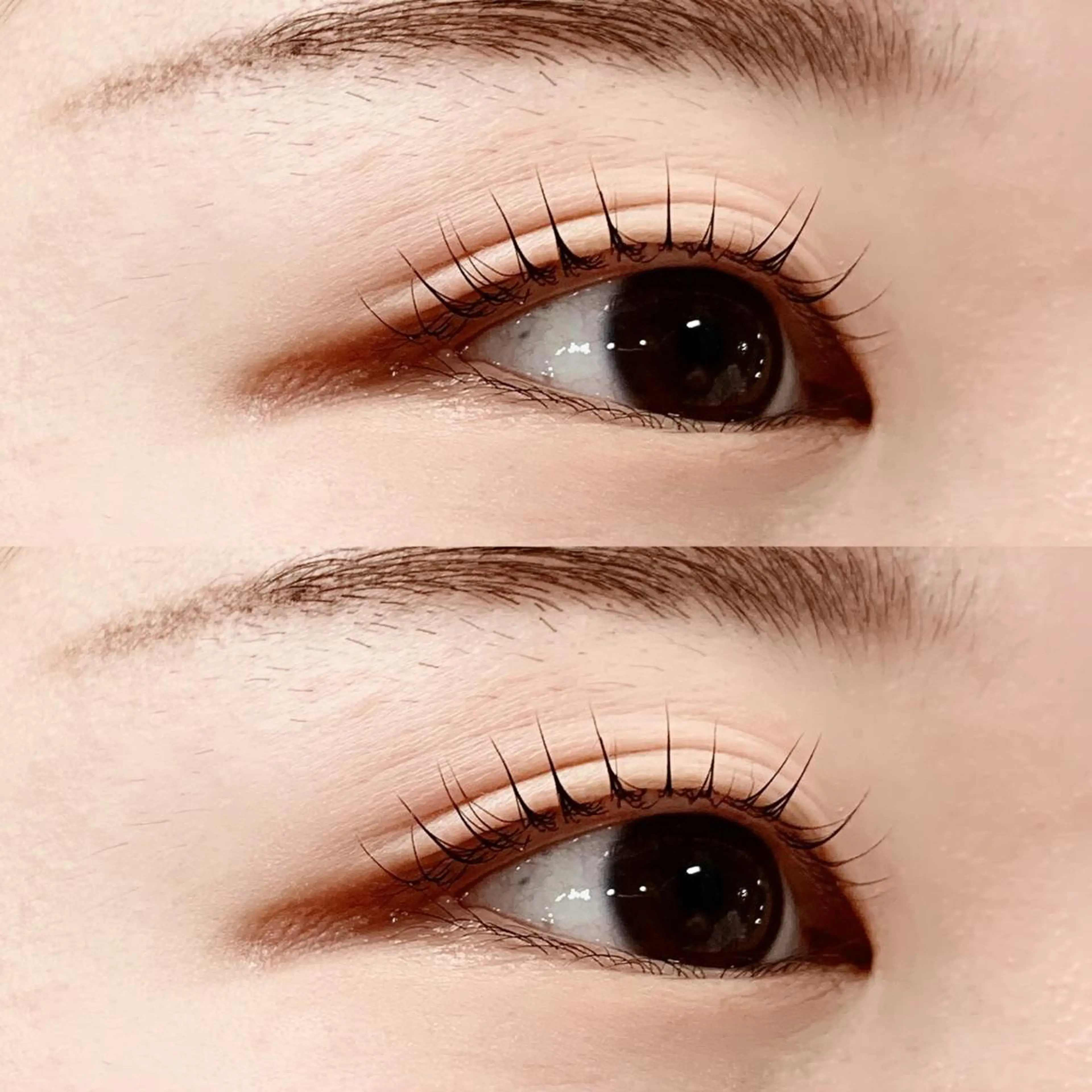 マツエク・マツパ 束感まつ毛 カラーマツエク フラットラッシュ ナチュラル パリジェンヌラッシュリフト 猪熊 栞のマツエク・マツパデザイン