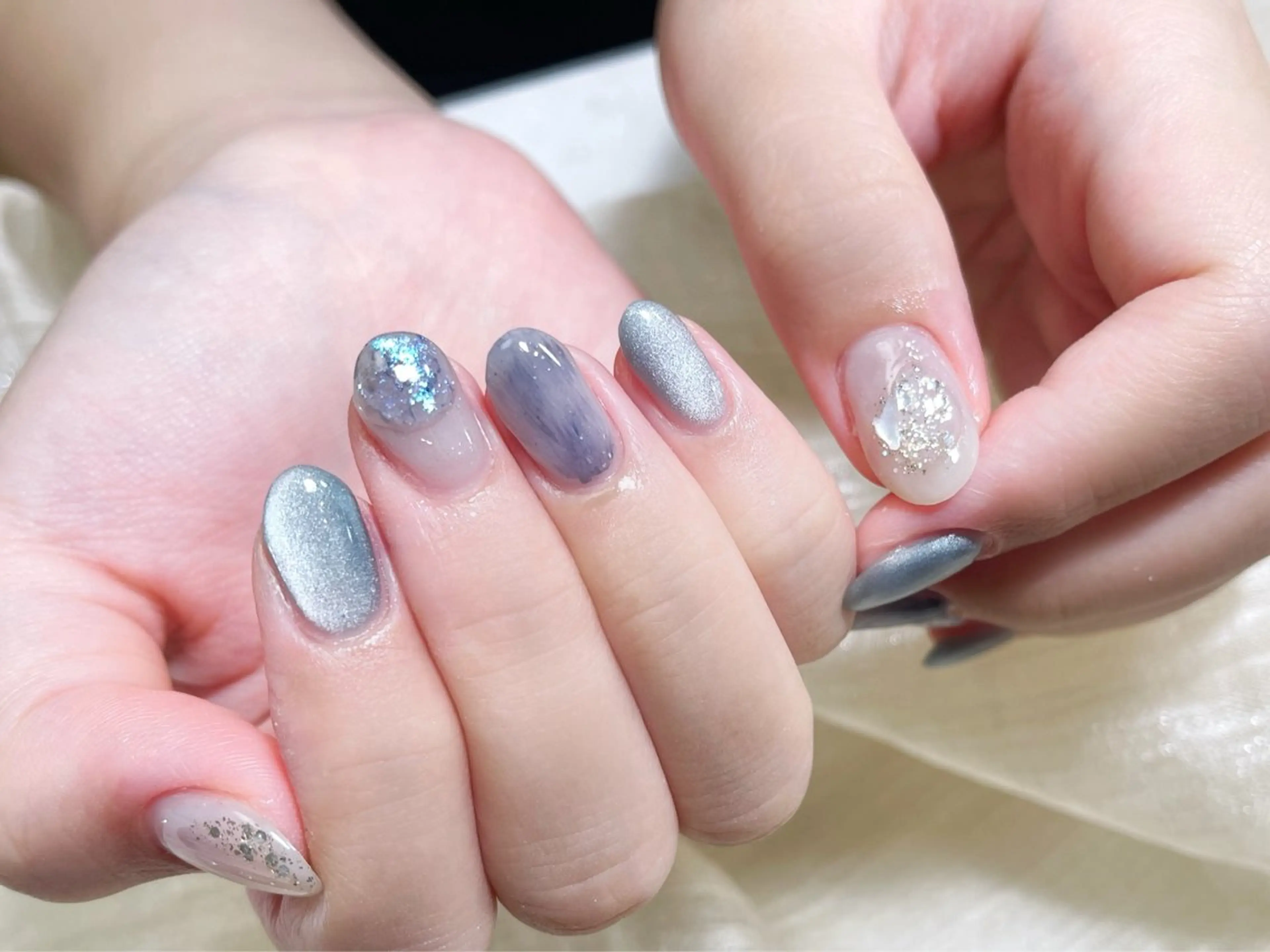 ネイル ハンドネイル 🎀ネイルサロン エクラYUI🎀のネイルデザイン