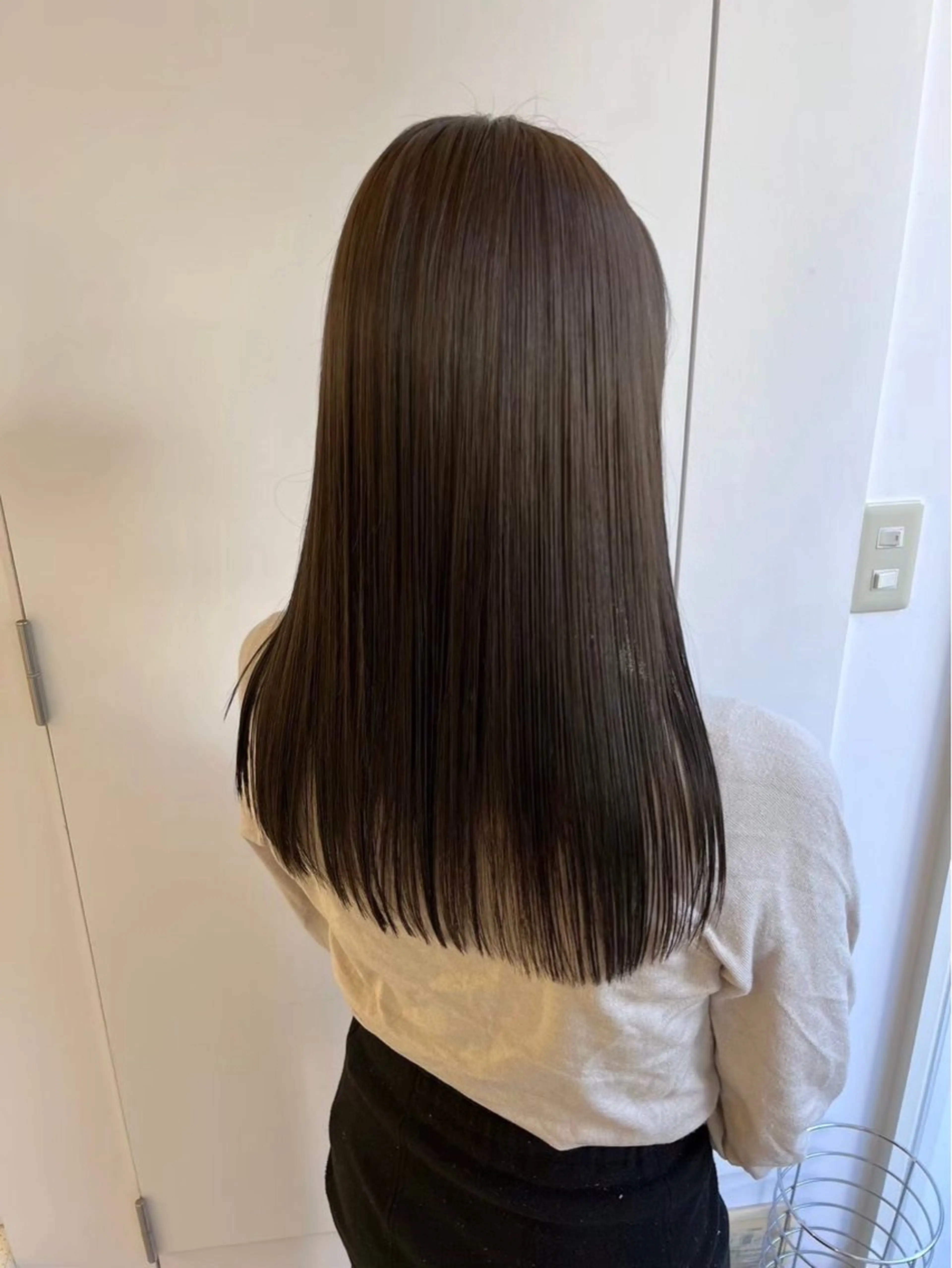 ロング カラー ParveMix 楠本結菜のヘアスタイル