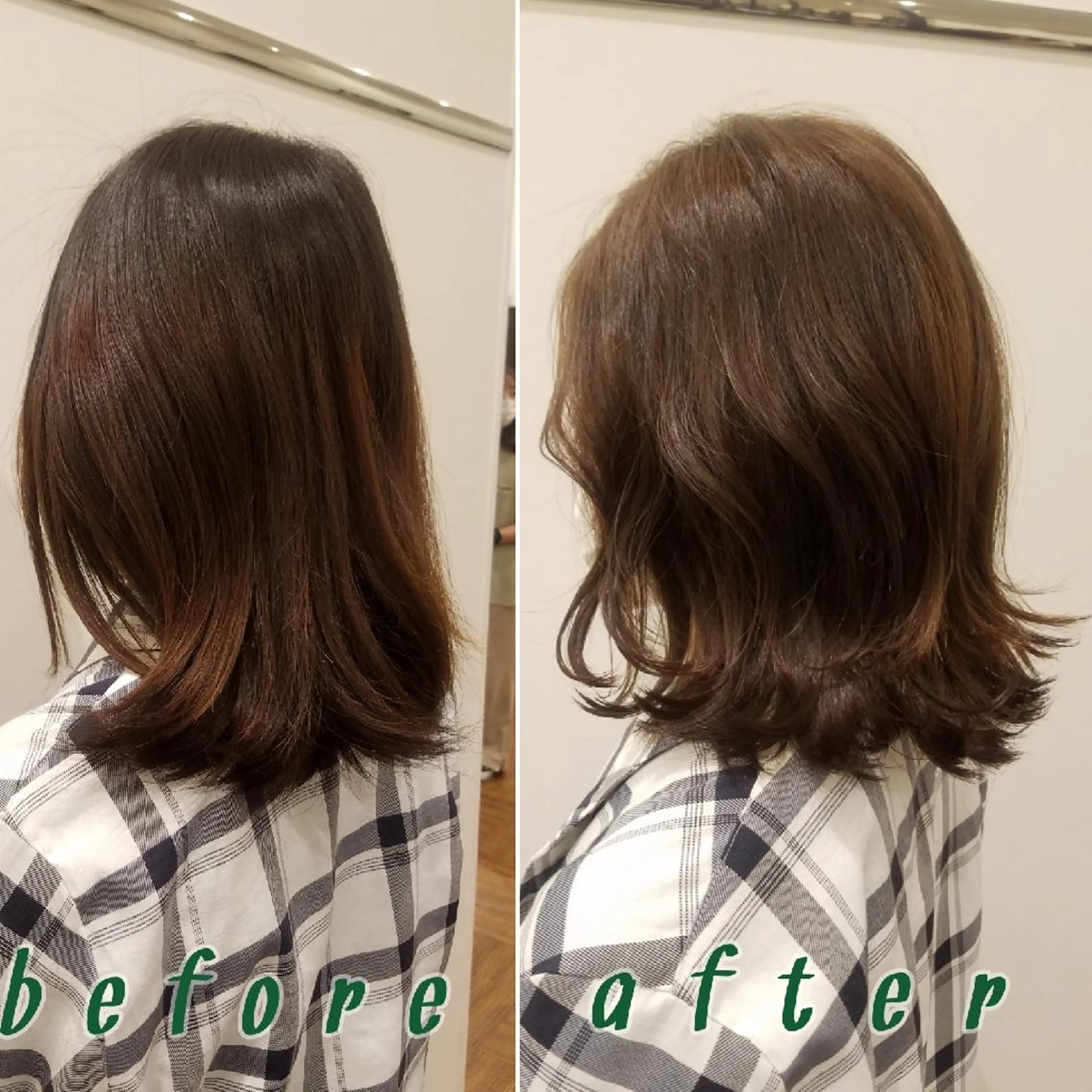 ミディアム レイヤー/ショート /山田譲治✂️のヘアスタイル