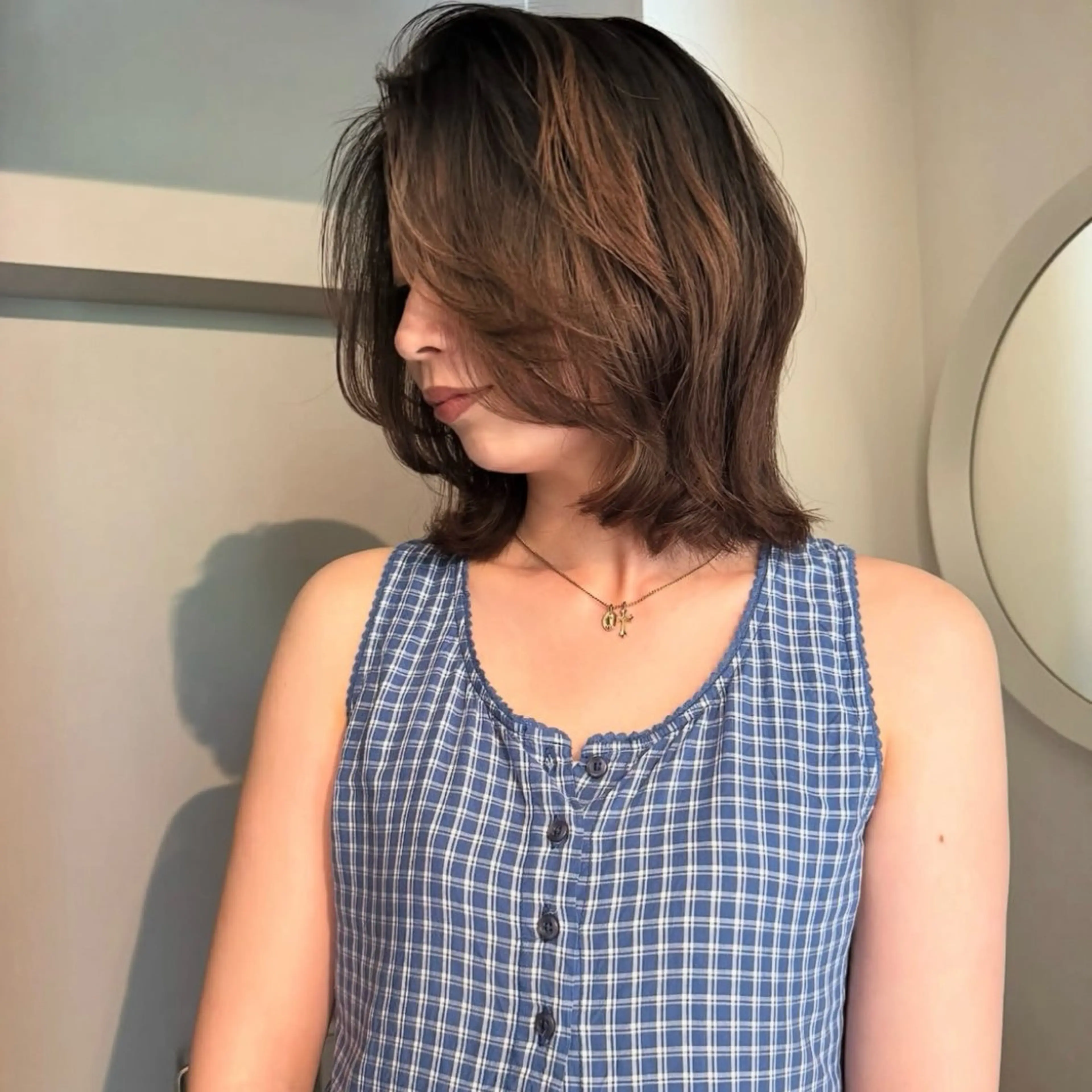 ショート ヘアアレンジ レイヤーカット カット ヘアカラー トリートメント ヘッドスパ Mizobe misakiのヘアスタイル