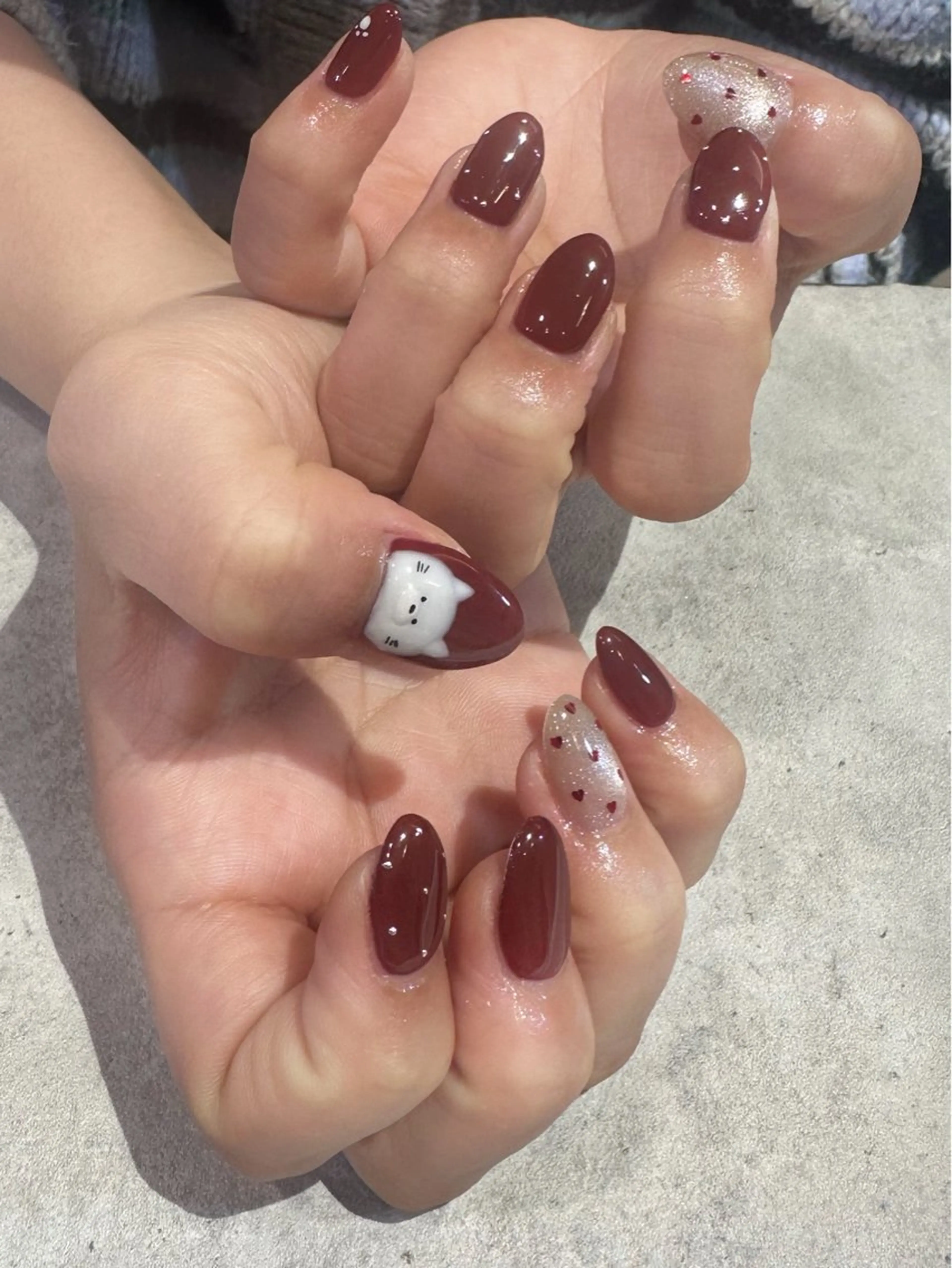 ネイル 持ち込み 豊島 波奈のネイルデザイン