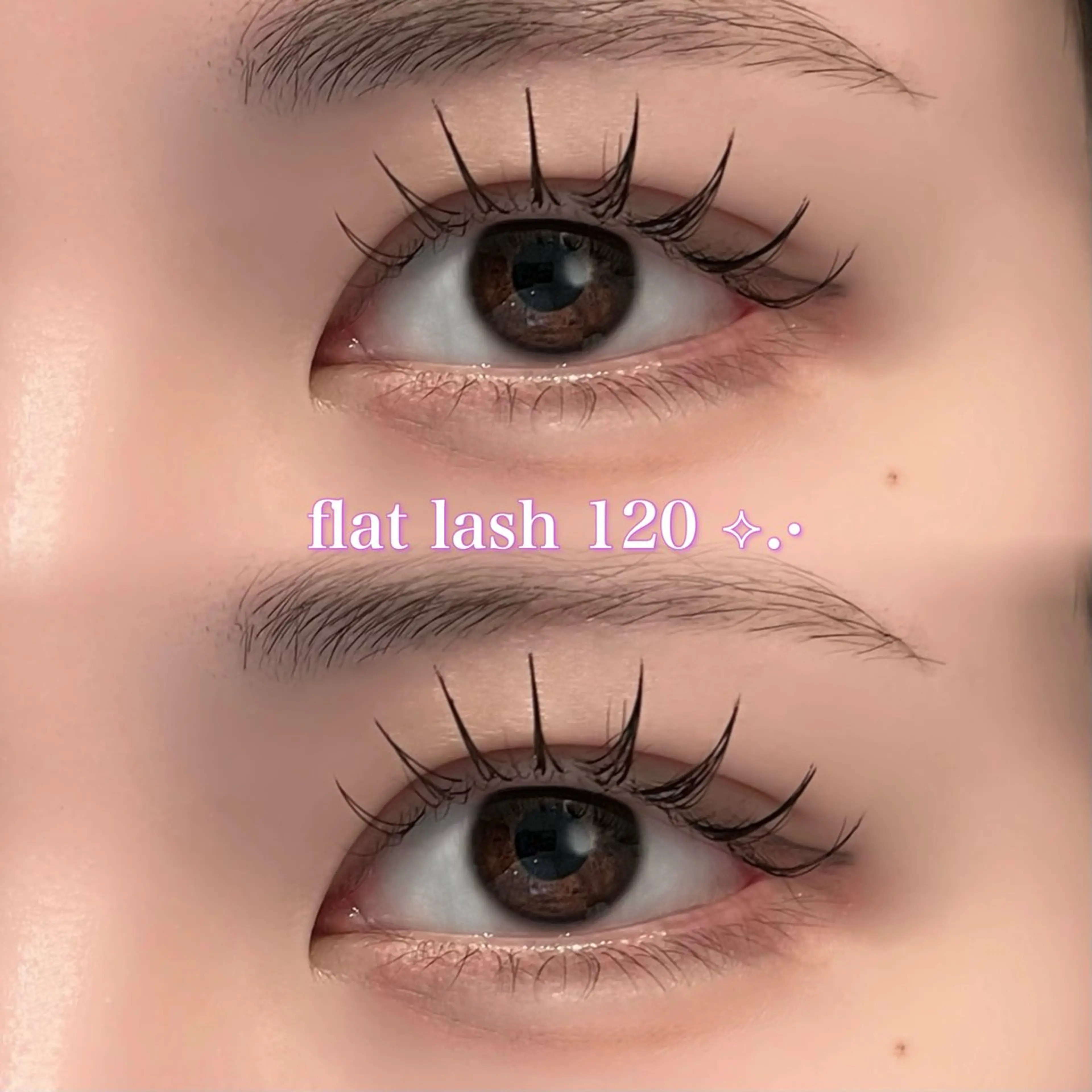 🍑マツエク120本⟡.·(オフ込)+束感コーティング付き🍑 【 𝙊𝙋𝙀𝙉価格🌱 】の写真