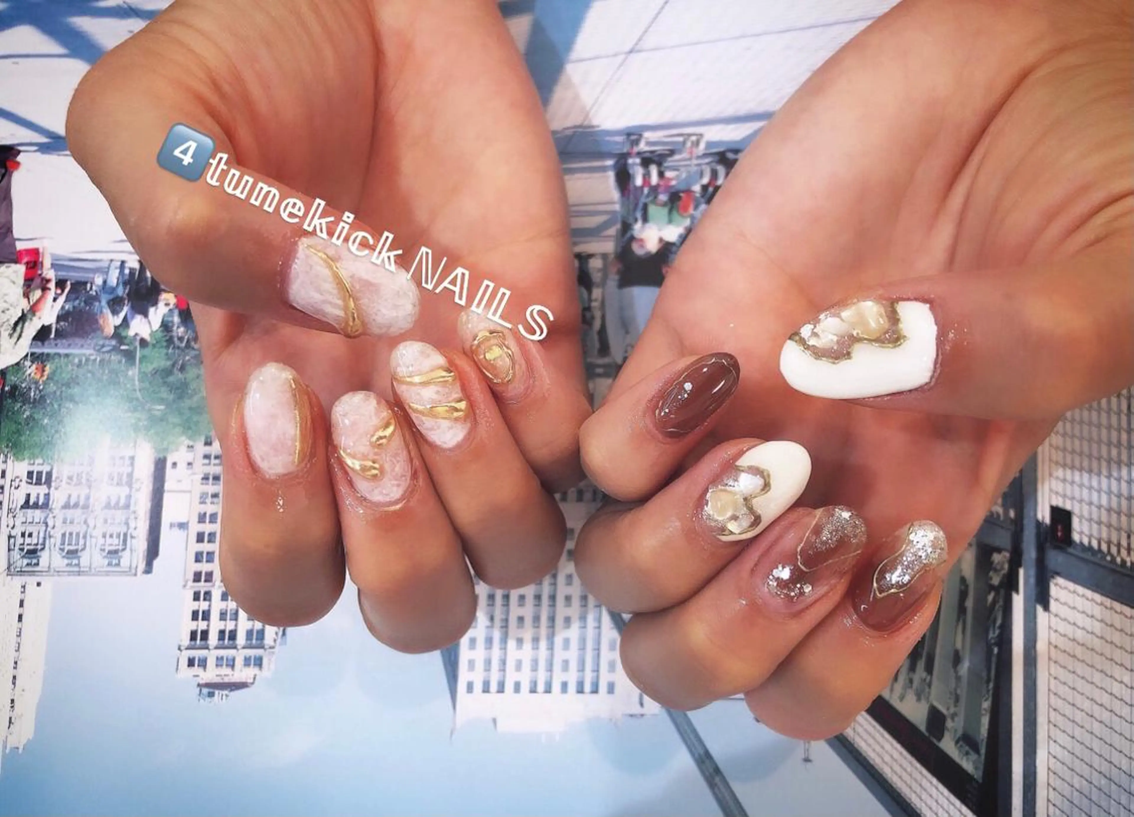 ネイル ニュアンスネイル 4tunekick NAILS(フォーチュンキックネイルズ)所属・星野 淳子のネイルデザイン